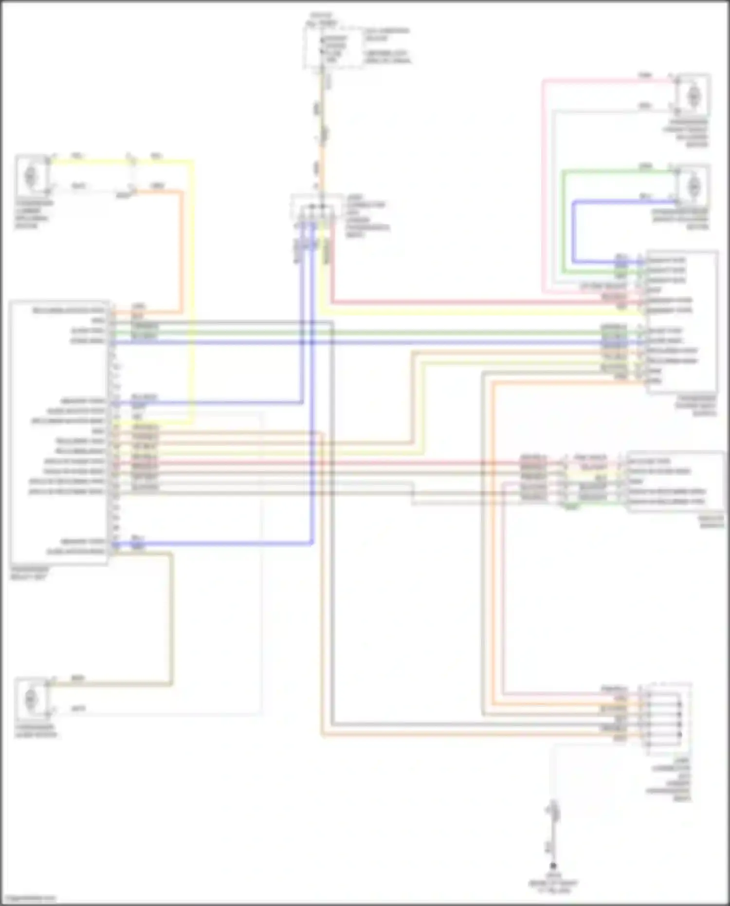 Wiring diagram passenger slide motor for Kia Sorento IV (2020-2024) (2 of 4)