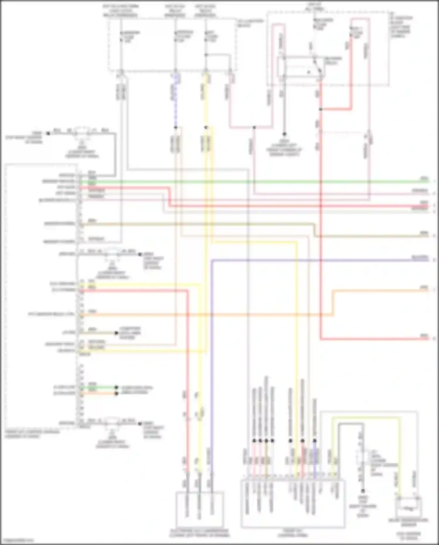 Wiring diagram ptc heater relay ctrl for Kia Sorento IV (2020-2024) (1 of 2)