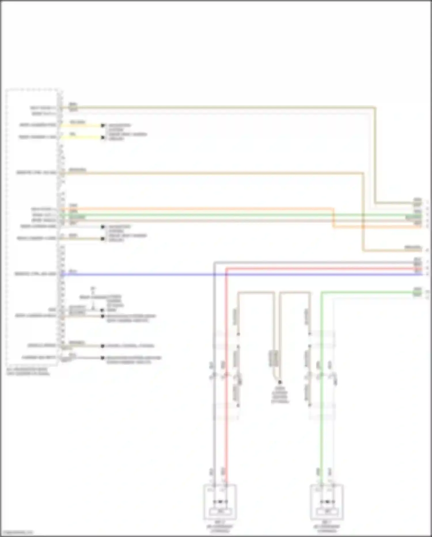 Wiring diagram rear camera v-sig for Kia Sorento IV (2020-2024) (3 of 8)