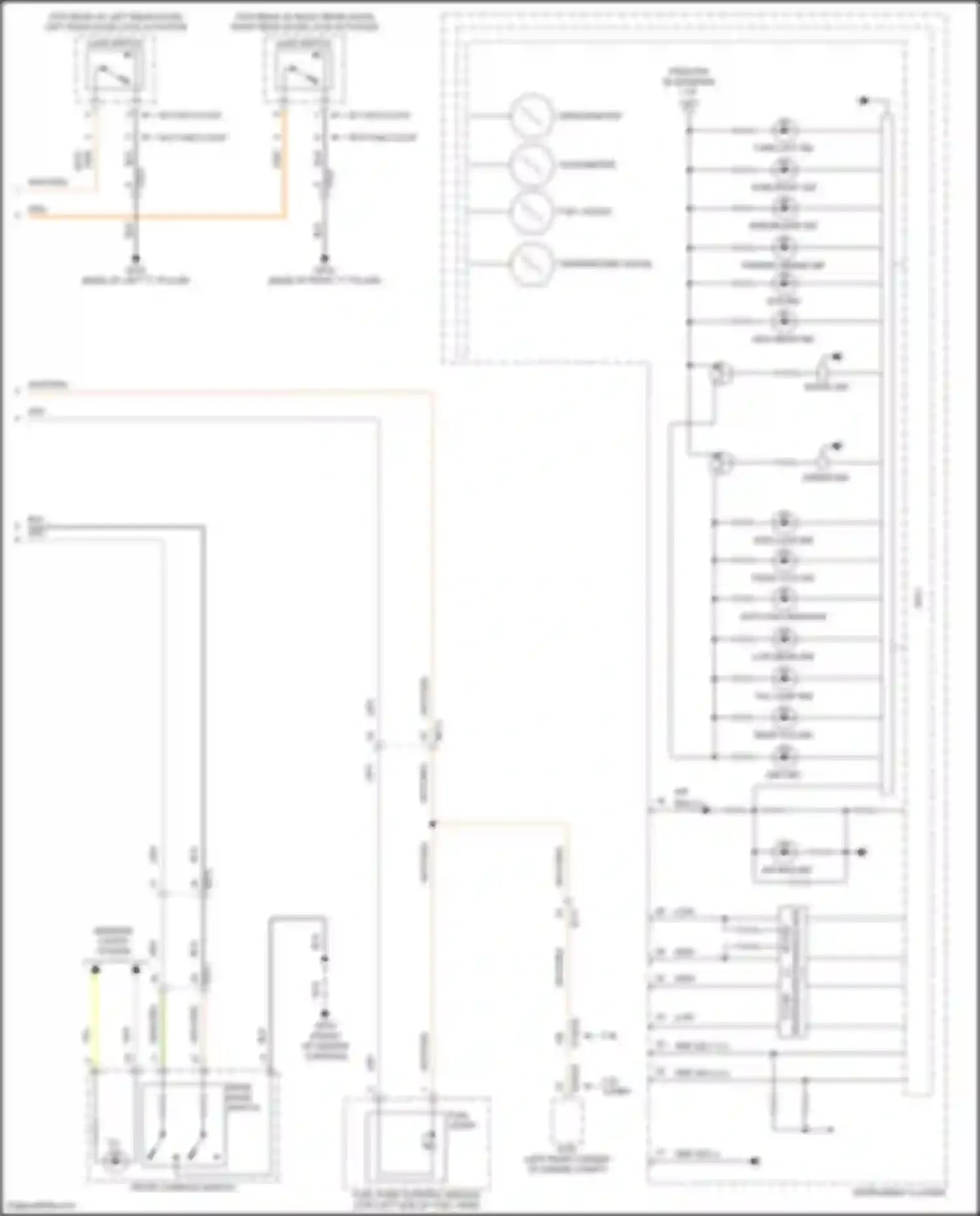 Wiring diagram rear fog ind for Kia Sorento IV (2020-2024) (1 of 1)