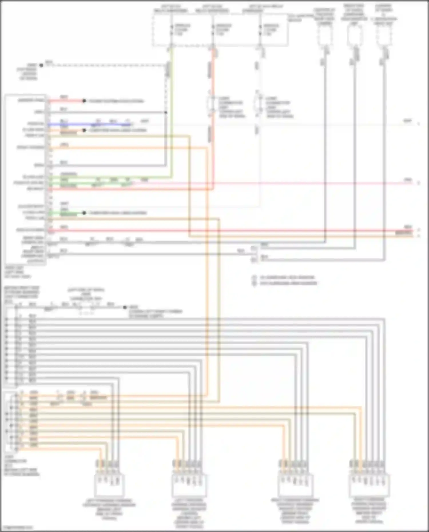 Wiring diagram rear view camera for Kia Sorento IV (2020-2024) (3 of 4)