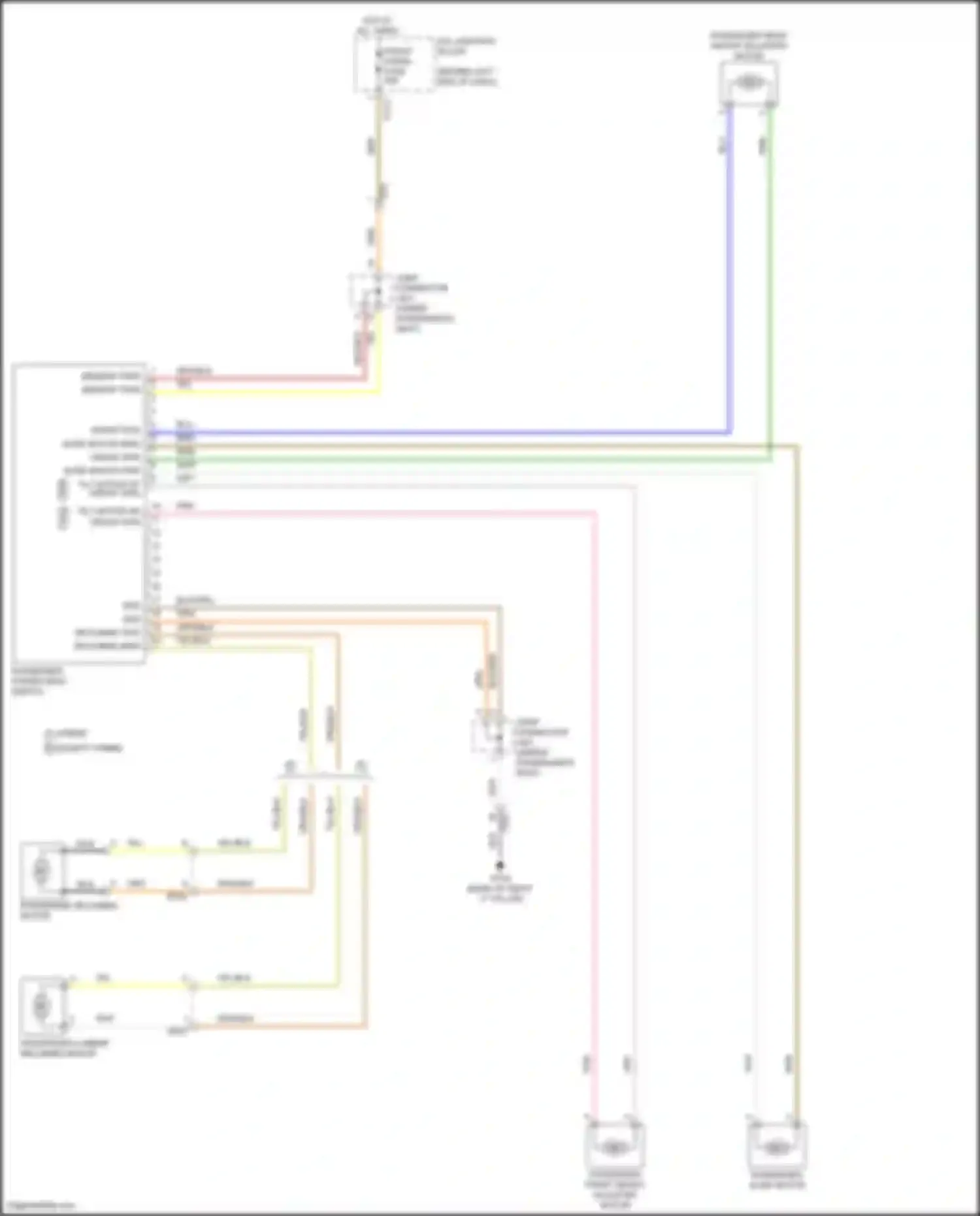 Wiring diagram reclining bwd for Kia Sorento IV (2020-2024) (8 of 9)