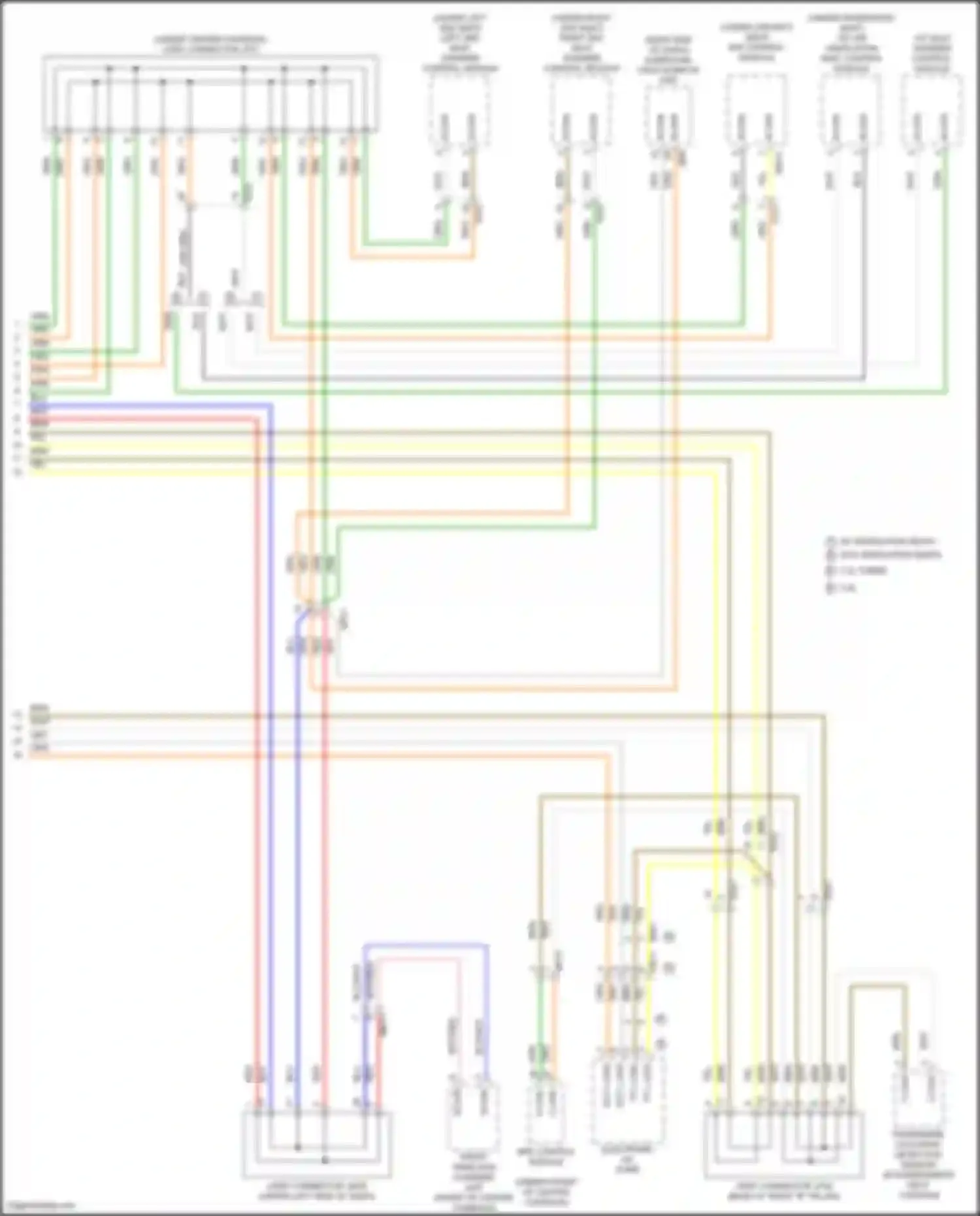 Wiring diagram srs control module for Kia Sorento IV (2020-2024) (2 of 9)