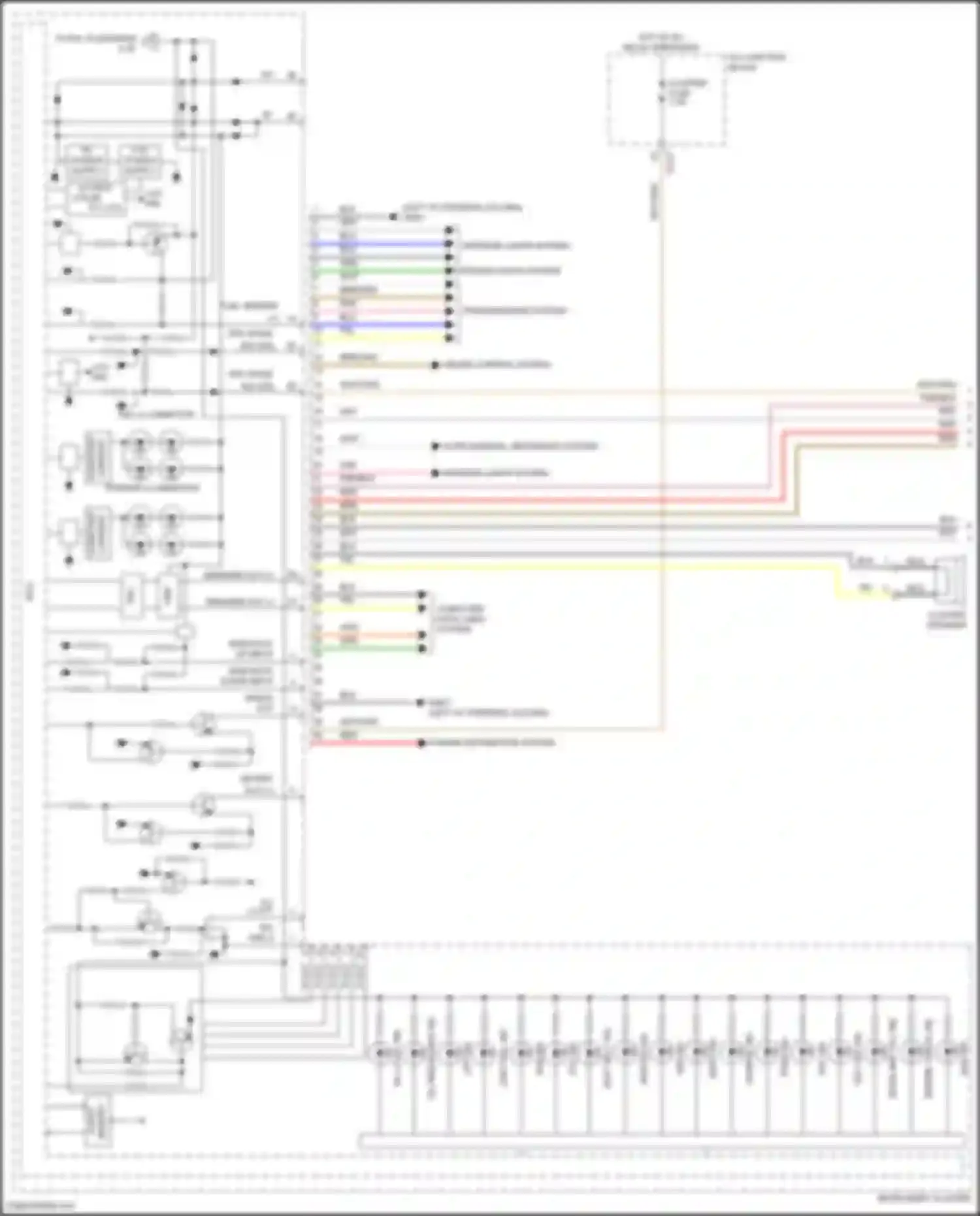 Wiring diagram supplemental restraints system for Kia Sorento IV (2020-2024) (1 of 5)