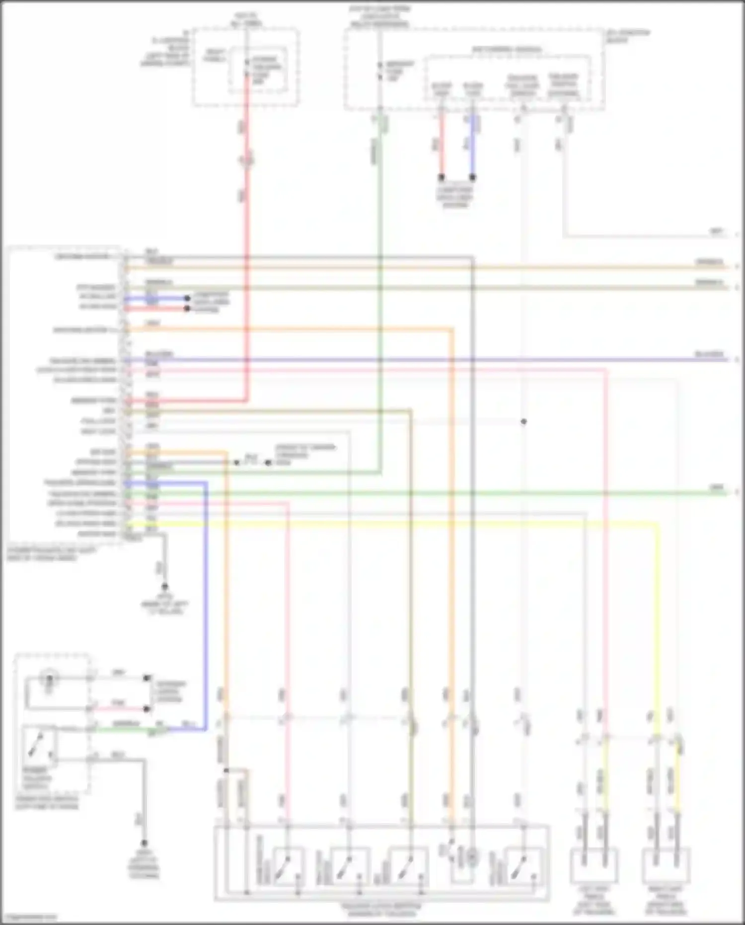 Wiring diagram sw gnd for Kia Sorento IV (2020-2024) (2 of 2)