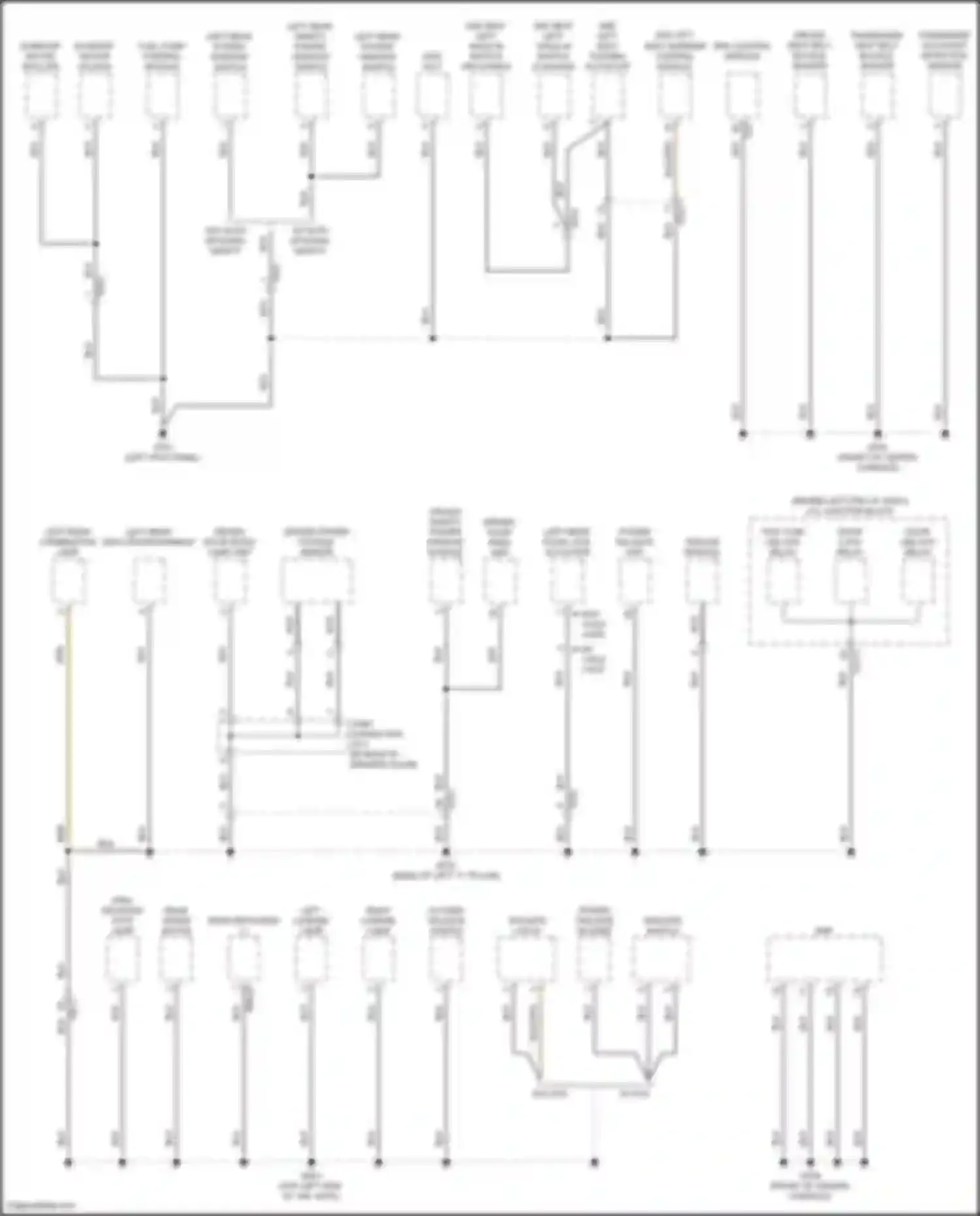 Wiring diagram tailgate latch for Kia Sorento IV (2020-2024) (2 of 4)