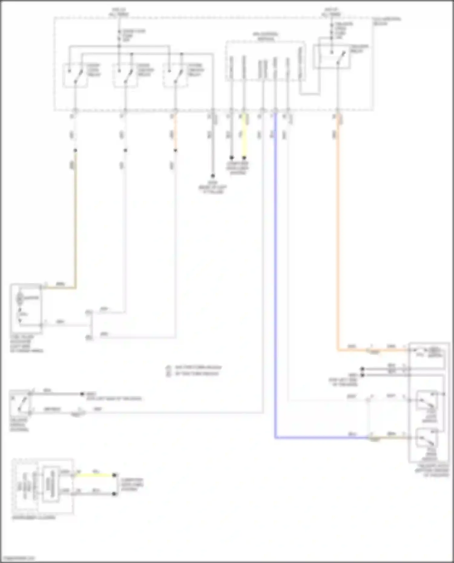 Wiring diagram tailgate open fuse for Kia Sorento IV (2020-2024) (4 of 5)