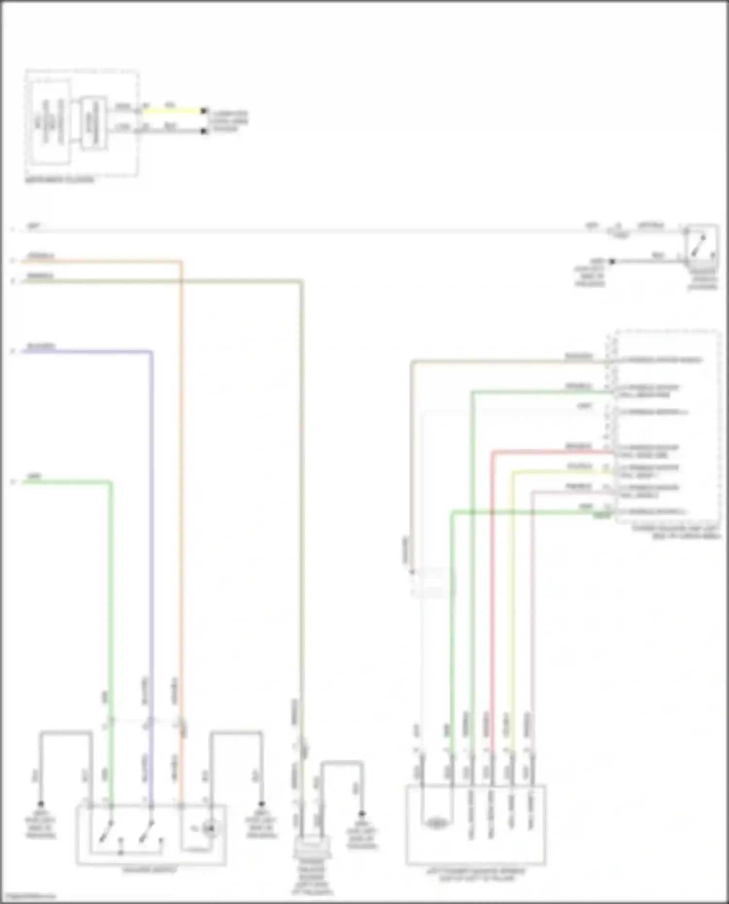 Wiring diagram tailgate switch for Kia Sorento IV (2020-2024) (2 of 2)
