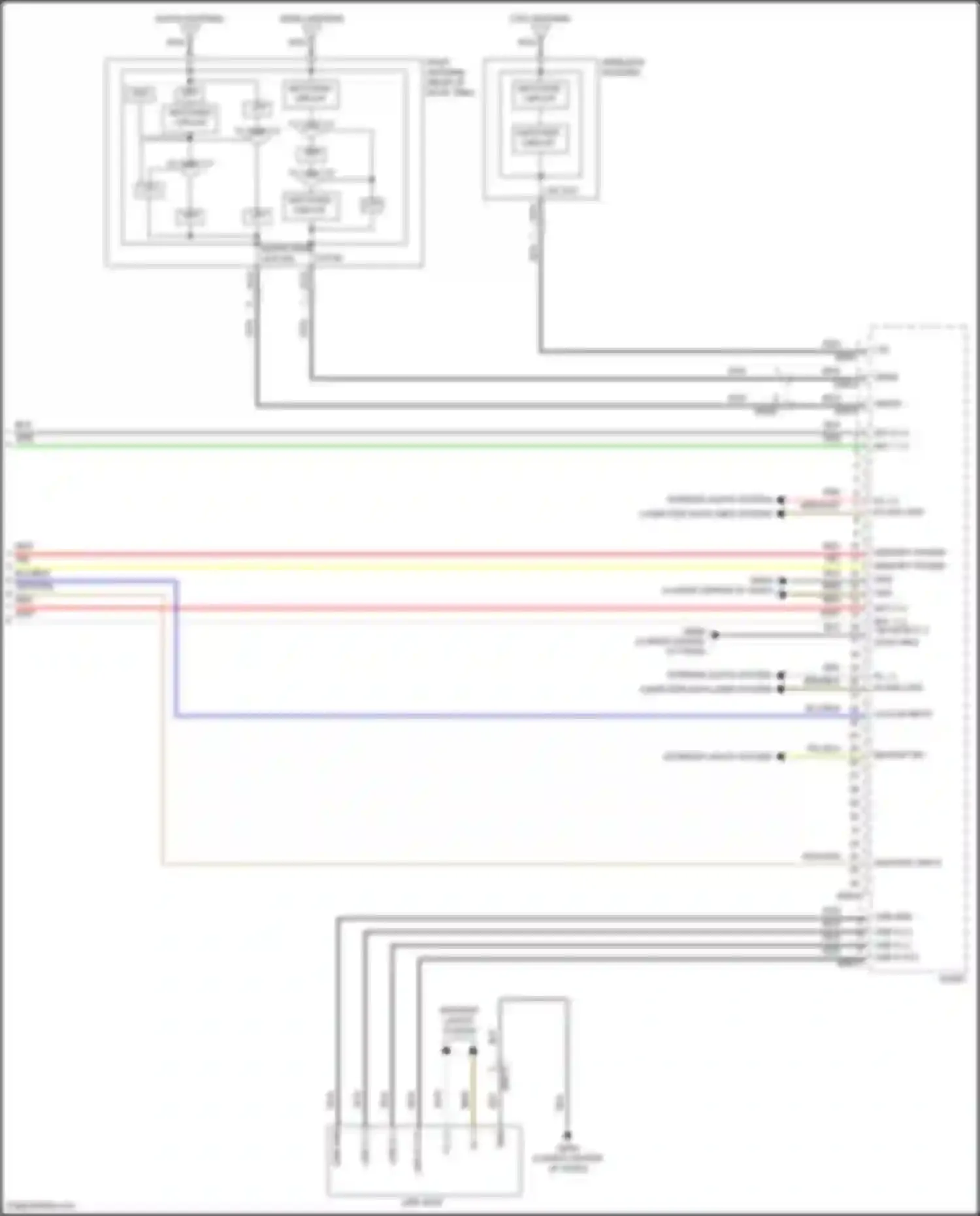 Wiring diagram usb d vcc for Kia Sorento IV (2020-2024) (1 of 2)