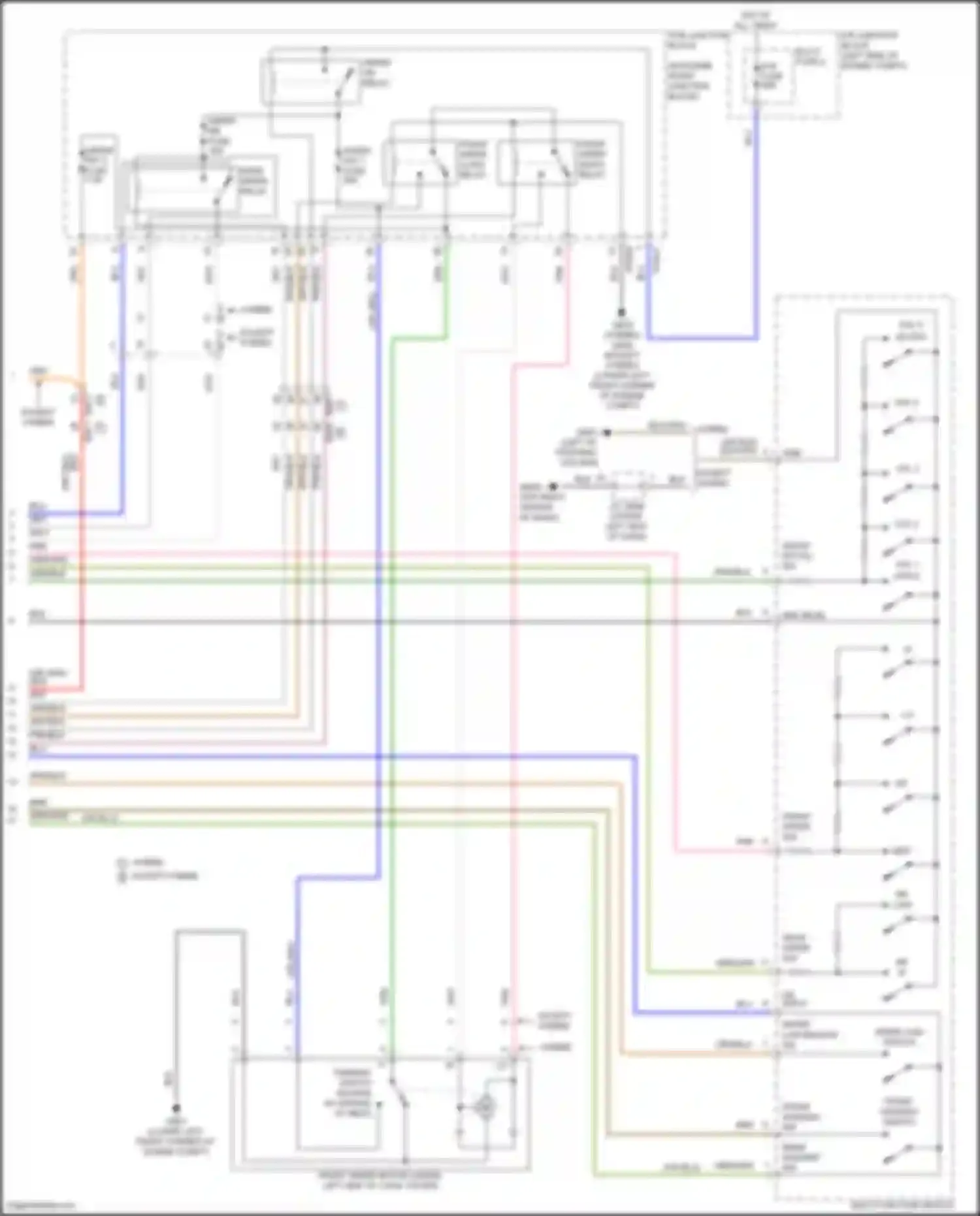 Wiring diagram wiper low backup sig for Kia Sorento IV (2020-2024) (3 of 3)