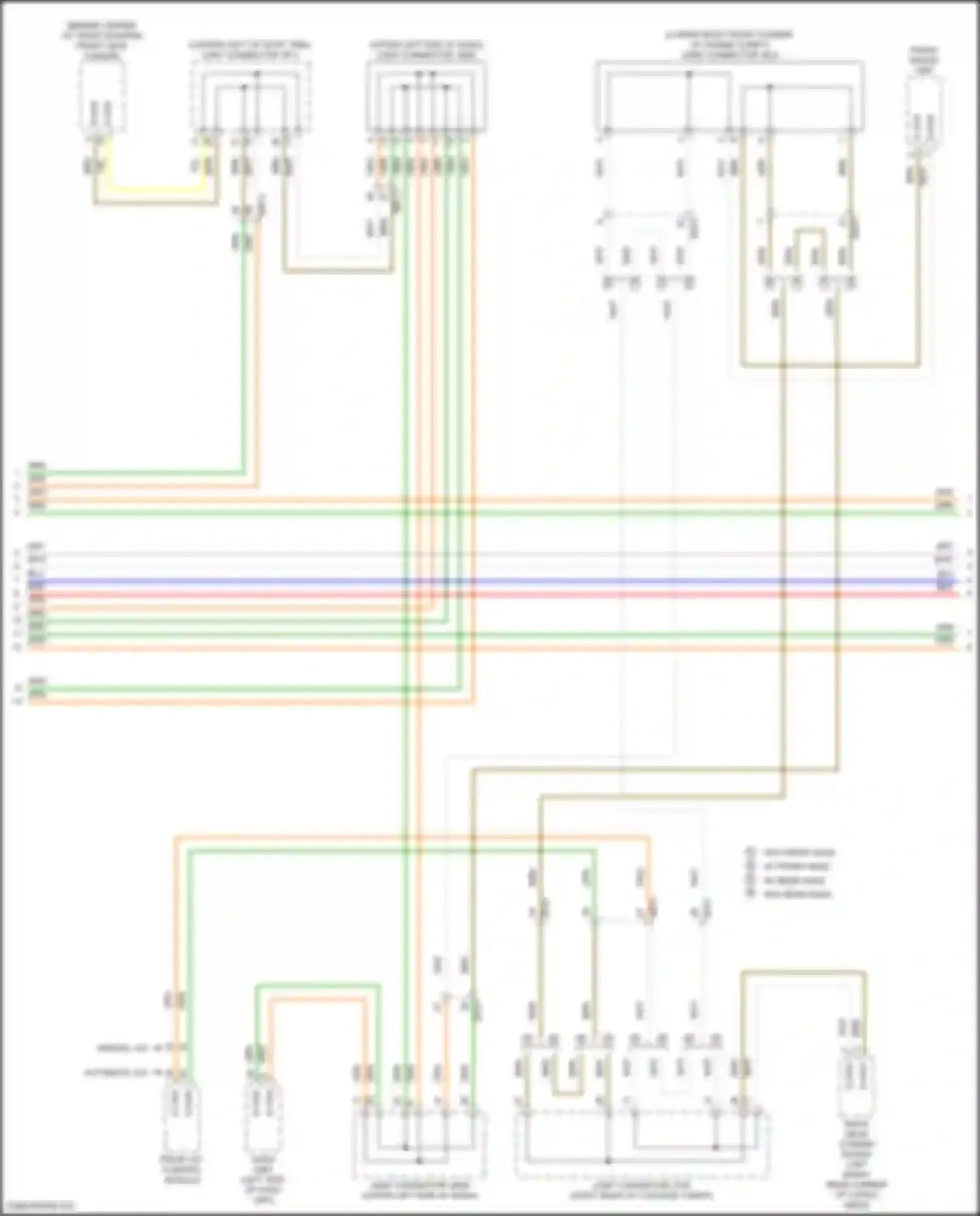 Wiring diagram w/o rear adas for Kia Sorento IV (2020-2024) (1 of 2)