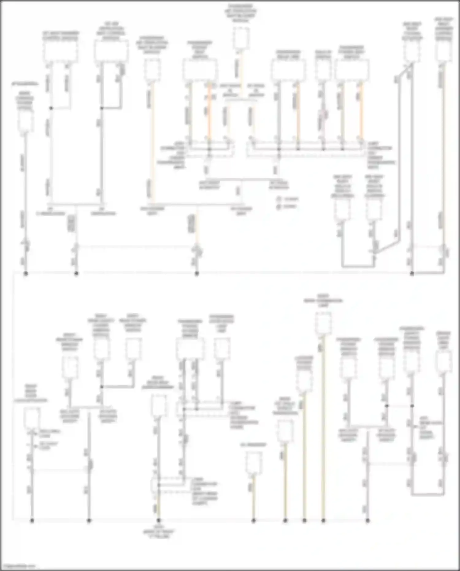 Wiring diagram w/o walk in switch for Kia Sorento IV (2020-2024) (1 of 2)