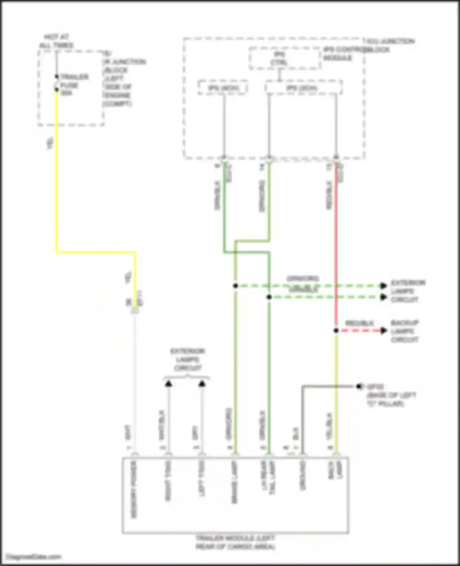 Wiring diagram yel/blk for Kia Sorento IV (2020-2024) (20 of 83)