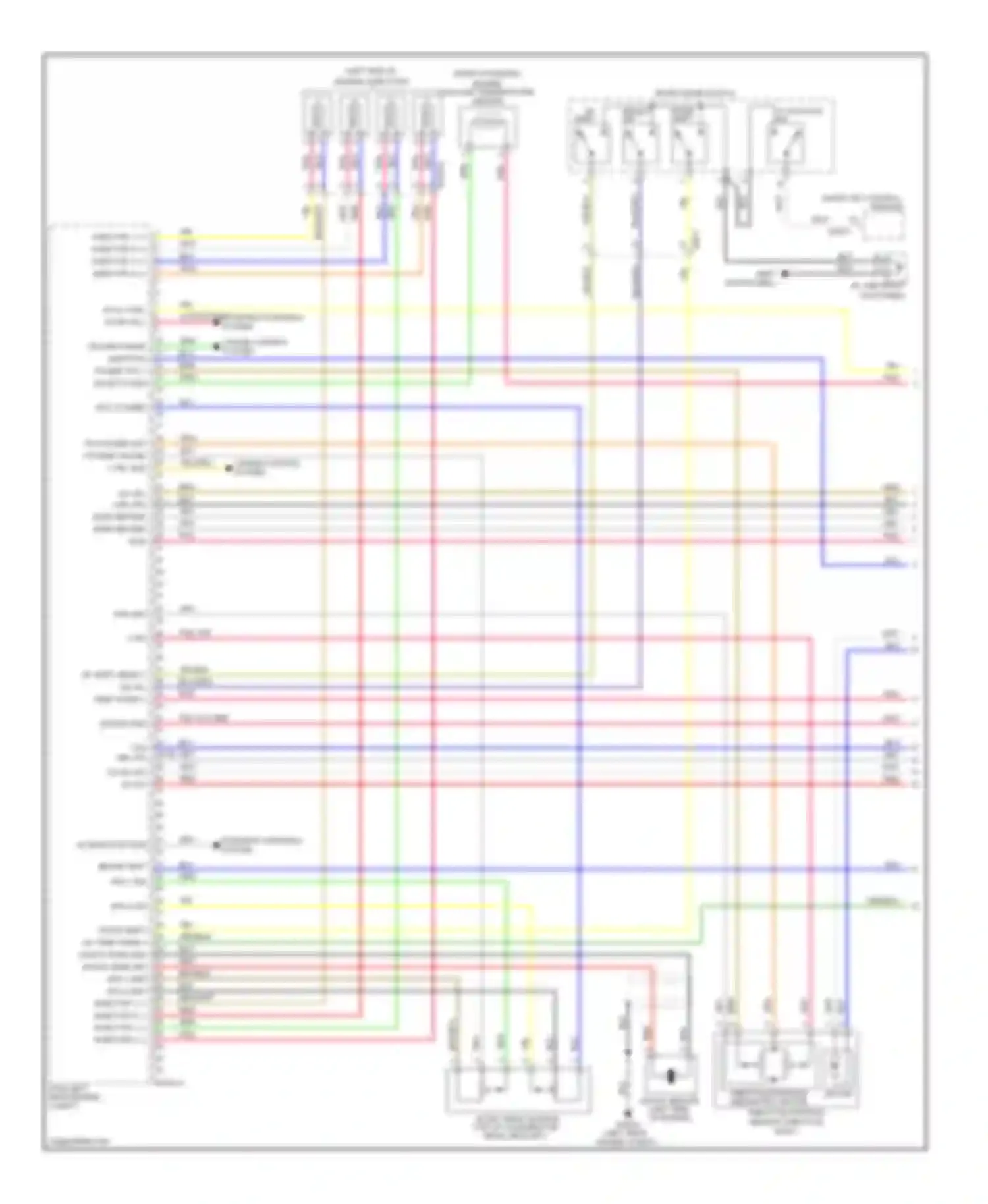 Soul Kia I facelift (2011-2014): Wiring diagram engine performance 1.6l, mfi control circuit, a/t (1 of 5)