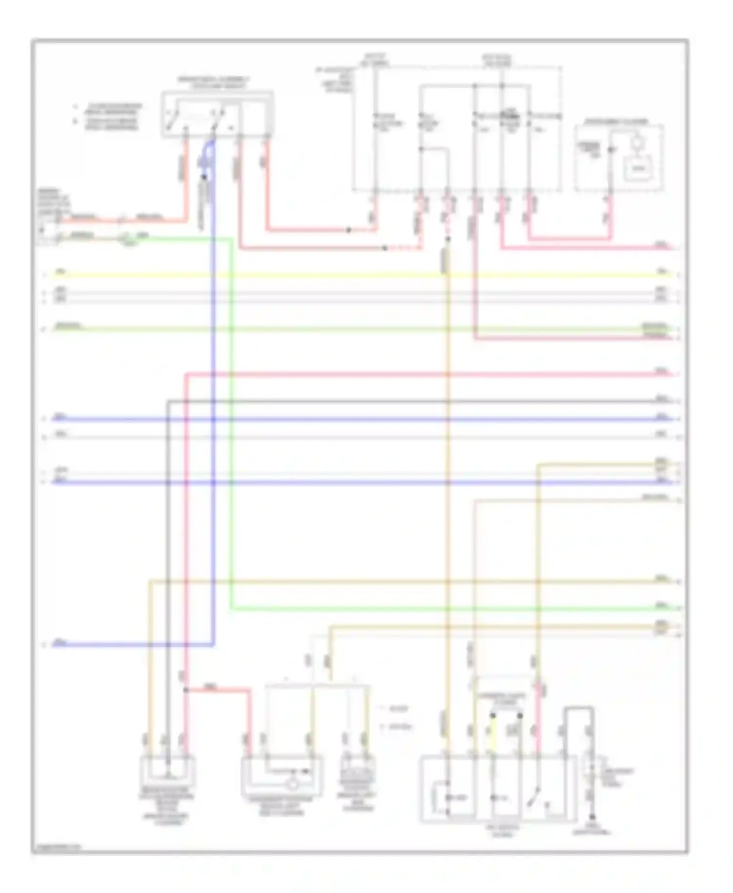 Soul Kia I facelift (2011-2014): Wiring diagram engine performance 1.6l, mfi control circuit, a/t (3 of 5)