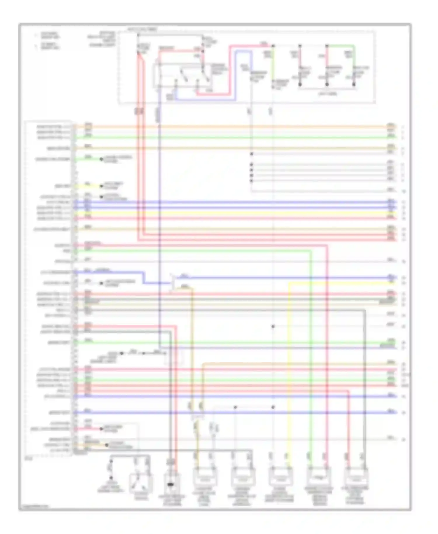 Soul Kia I facelift (2011-2014): Wiring diagram engine performance 1.6l, mfi control circuit, m/t (1 of 5)