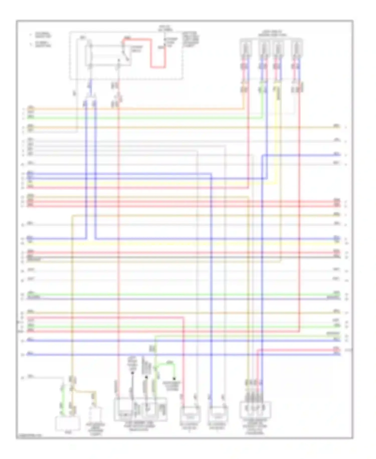 Soul Kia I facelift (2011-2014): Wiring diagram engine performance 1.6l, mfi control circuit, m/t (2 of 5)
