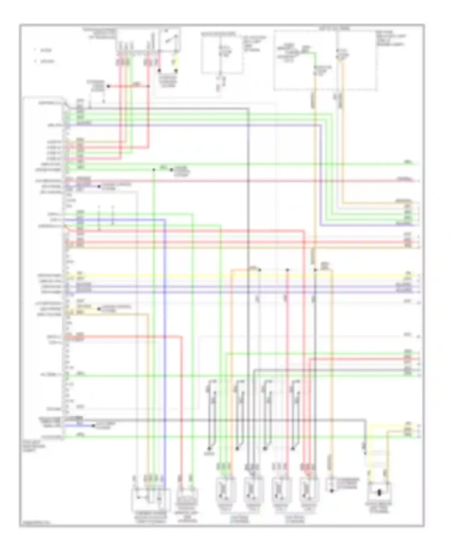 Soul Kia I facelift (2011-2014): Wiring diagram engine performance 2.0l, mfi control circuit, a/t (1 of 5)