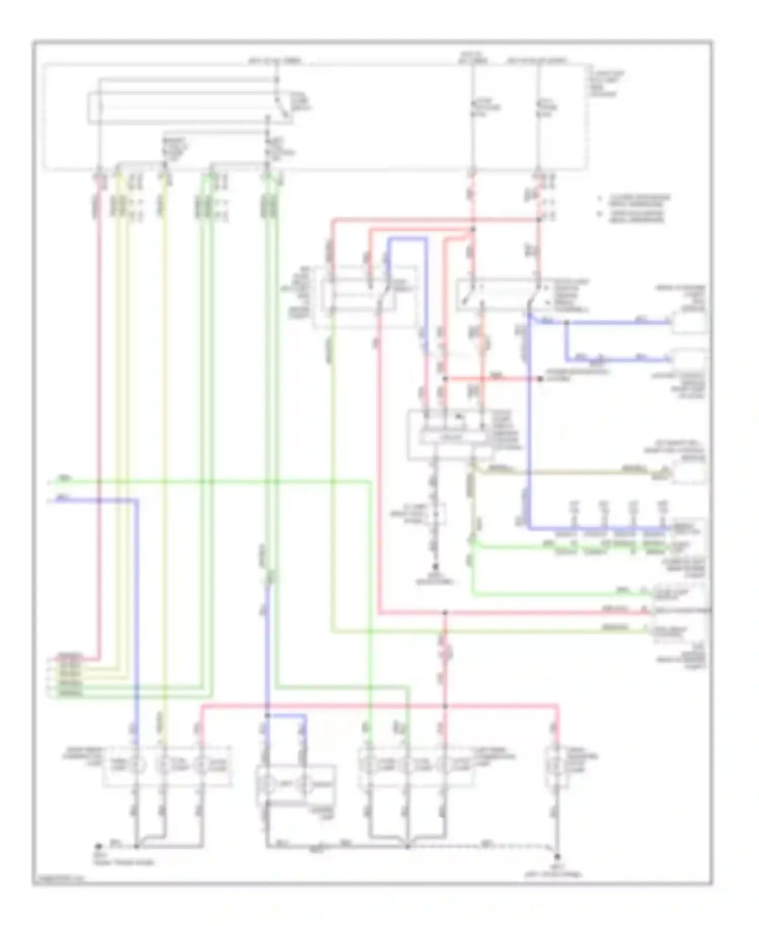 Soul Kia I facelift (2011-2014): Exterior lamps circuit, without led position lamp (2 of 2)