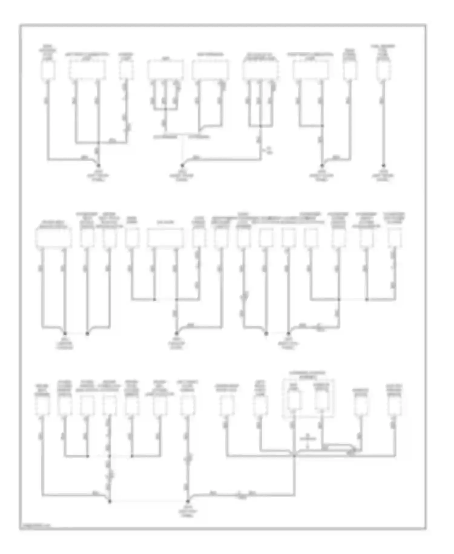 Soul Kia I facelift (2011-2014): Ground distribution circuit (2 of 4)