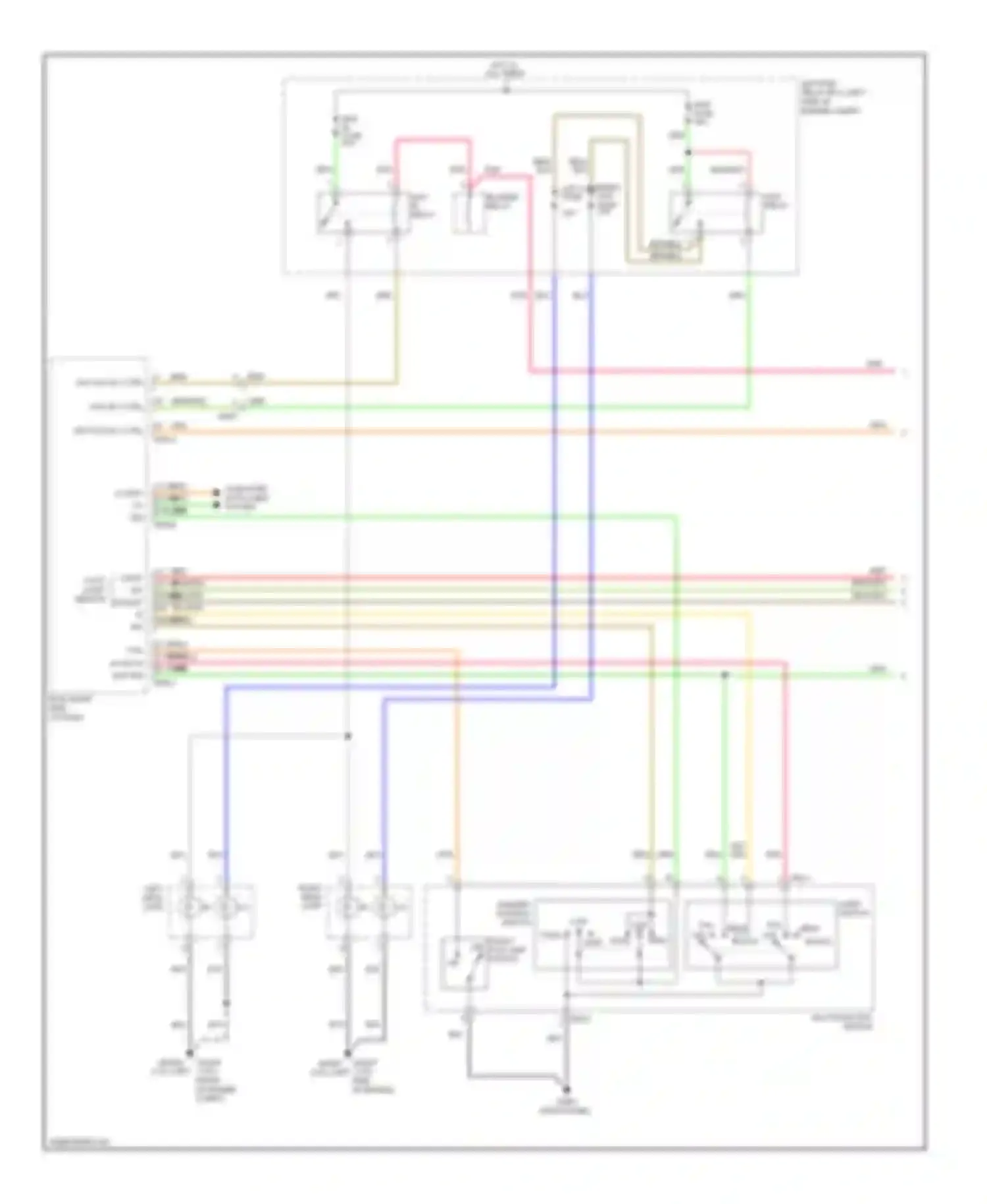 Soul Kia I facelift (2011-2014): Headlights circuit, without drl (1 of 2)