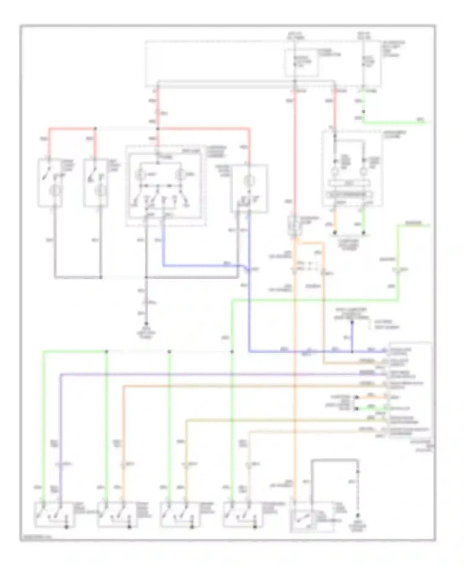 Soul Kia I facelift (2011-2014): Courtesy lamps circuit (1 of 2)