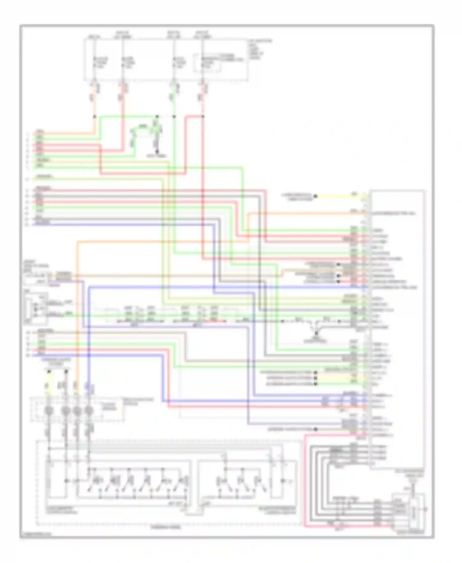 Soul Kia I facelift (2011-2014): Navigation circuit, with premium amplifier without isg (2 of 2)