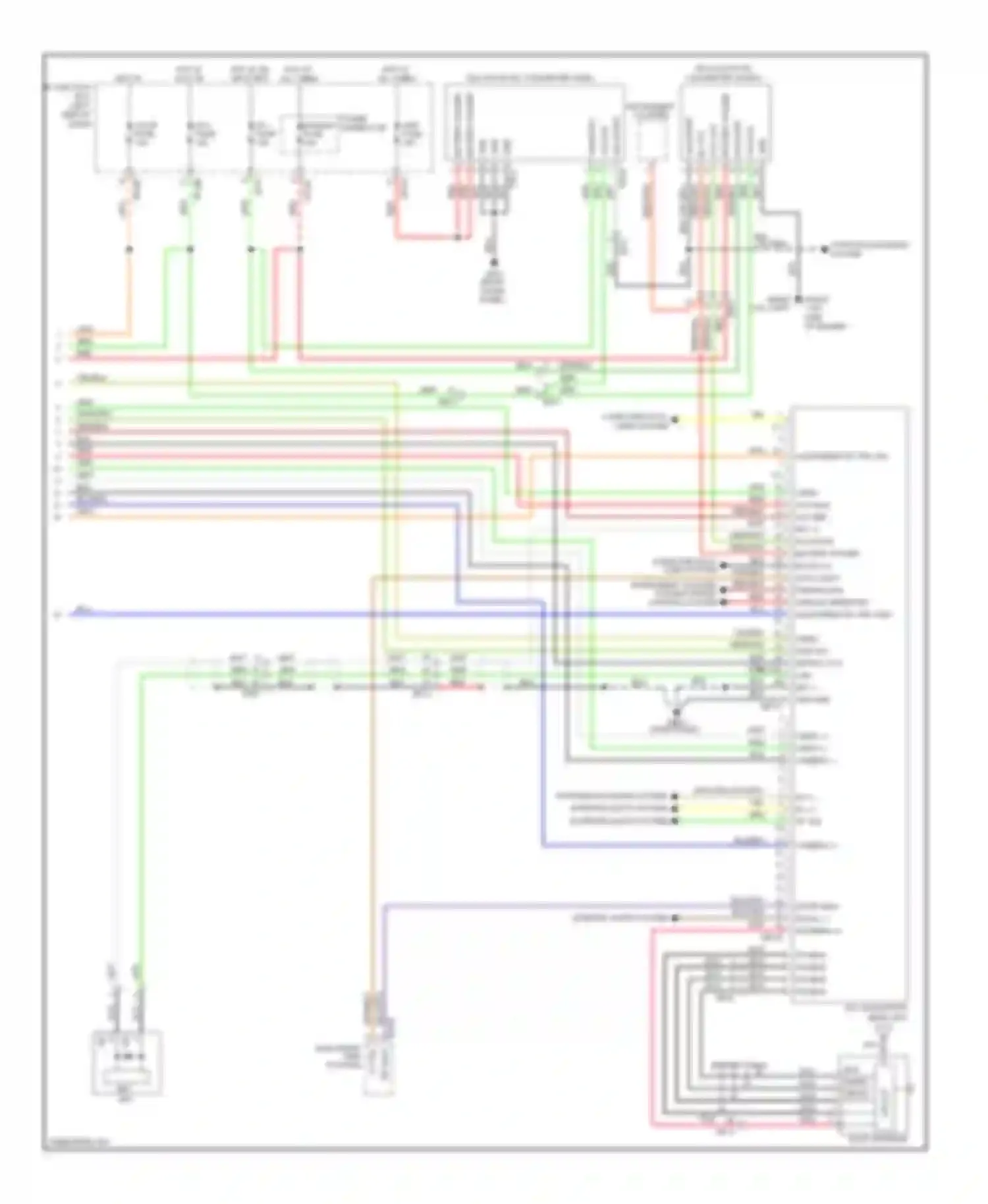 Soul Kia I facelift (2011-2014): Navigation circuit, without amplifier with isg (2 of 2)