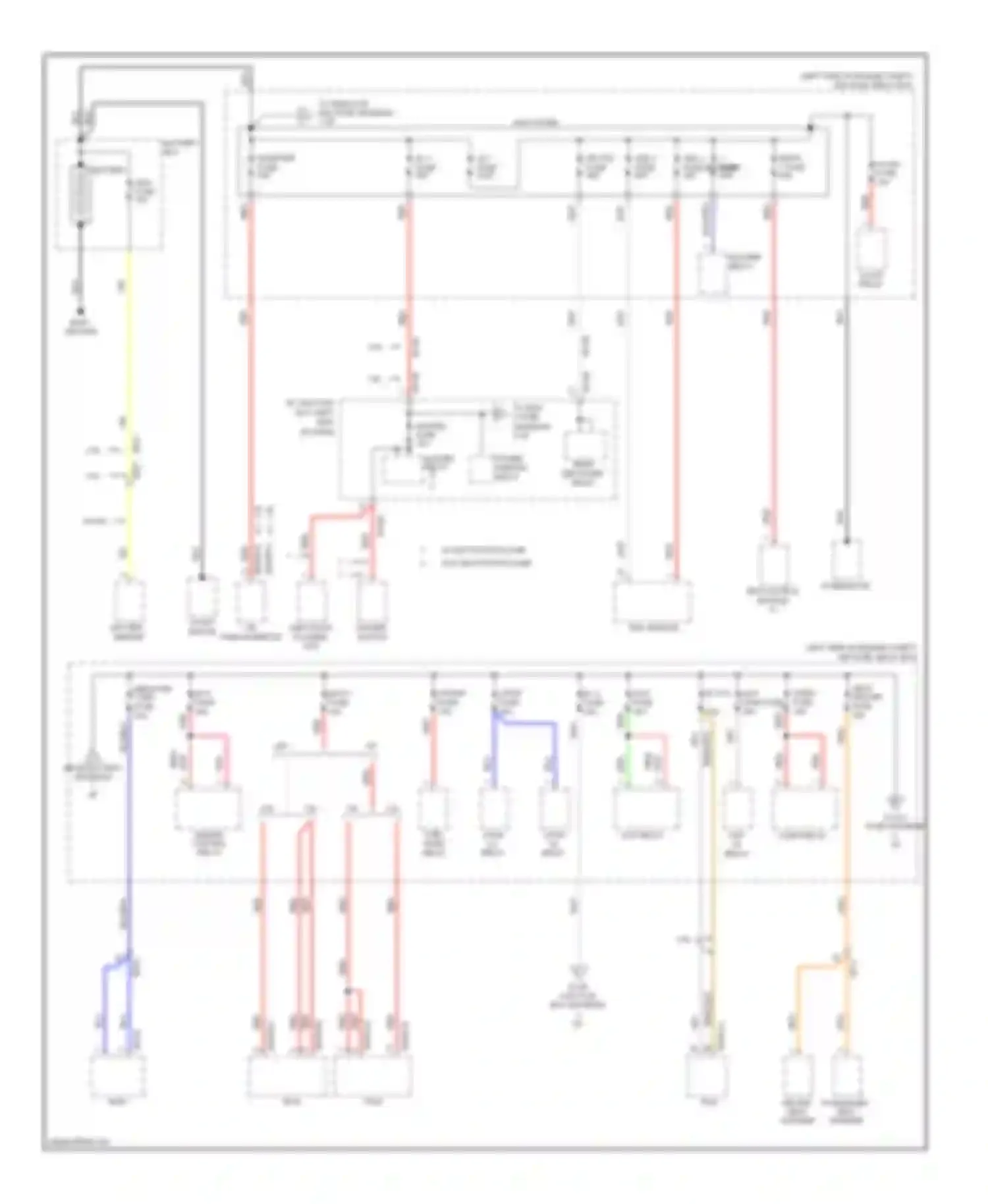Soul Kia I facelift (2011-2014): Power distribution circuit (1 of 6)