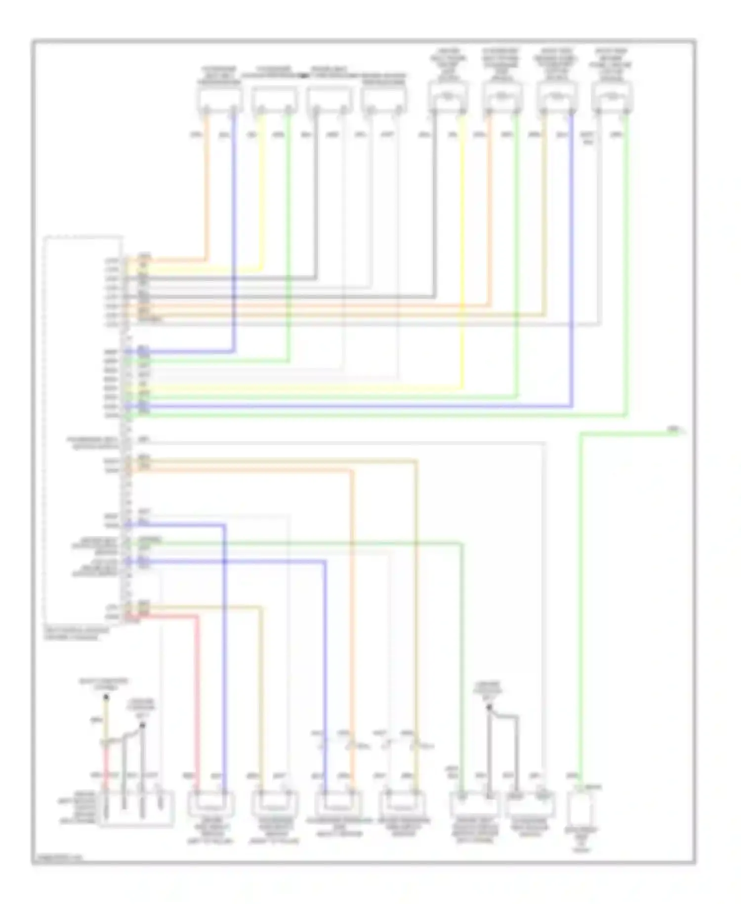 Soul Kia I facelift (2011-2014): Supplemental restraints circuit (1 of 2)