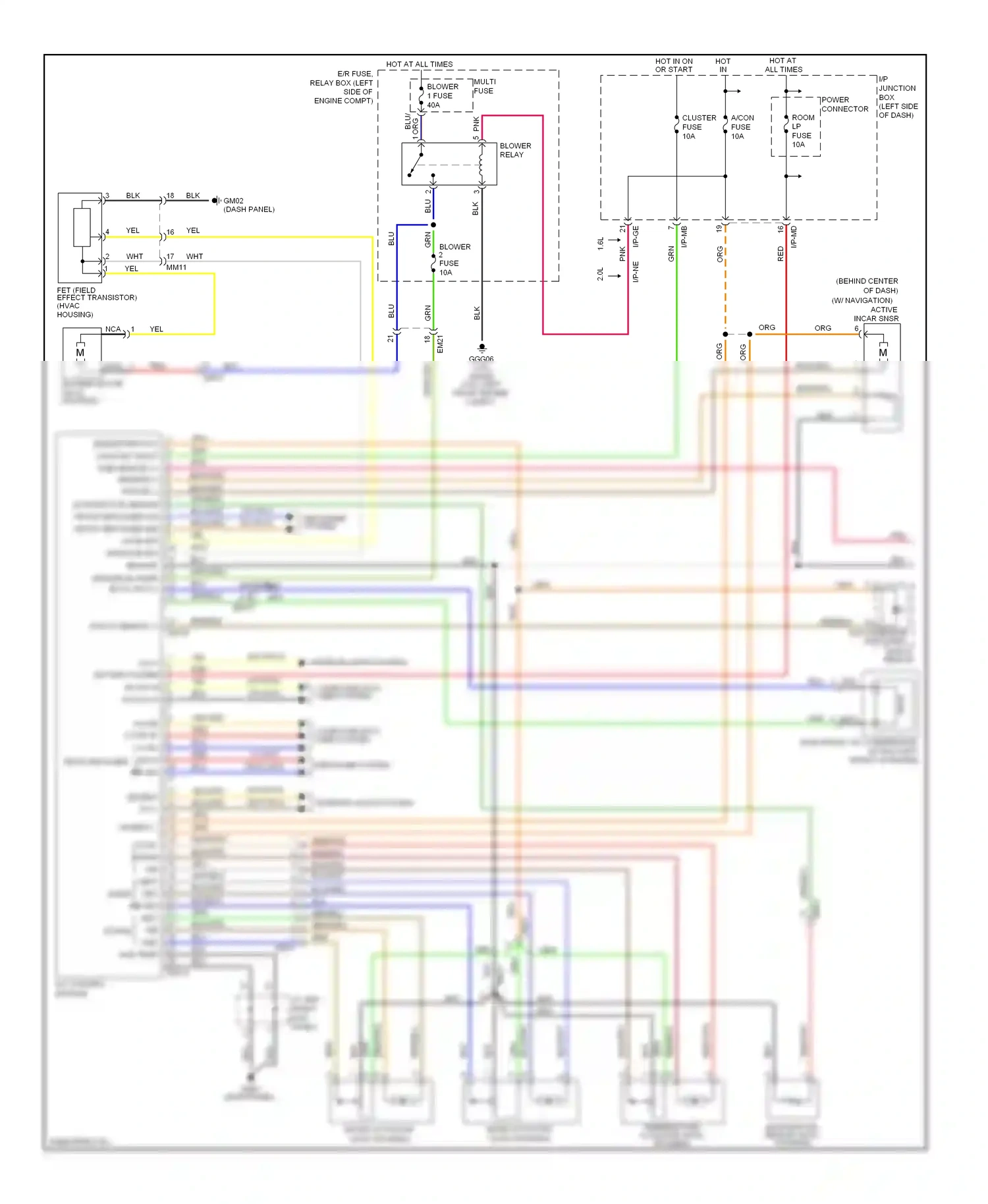 Kia Soul I facelift (2011-2014) (2.0l) (left front engine compt) wiring diagram  (1 of 1)