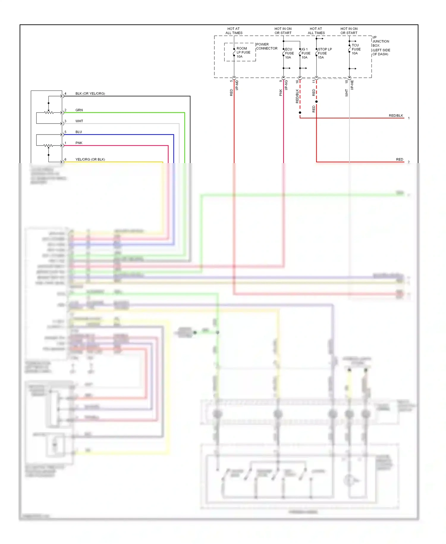 Wiring diagram blu for Kia Soul I facelift (2011-2014) (13 of 120)