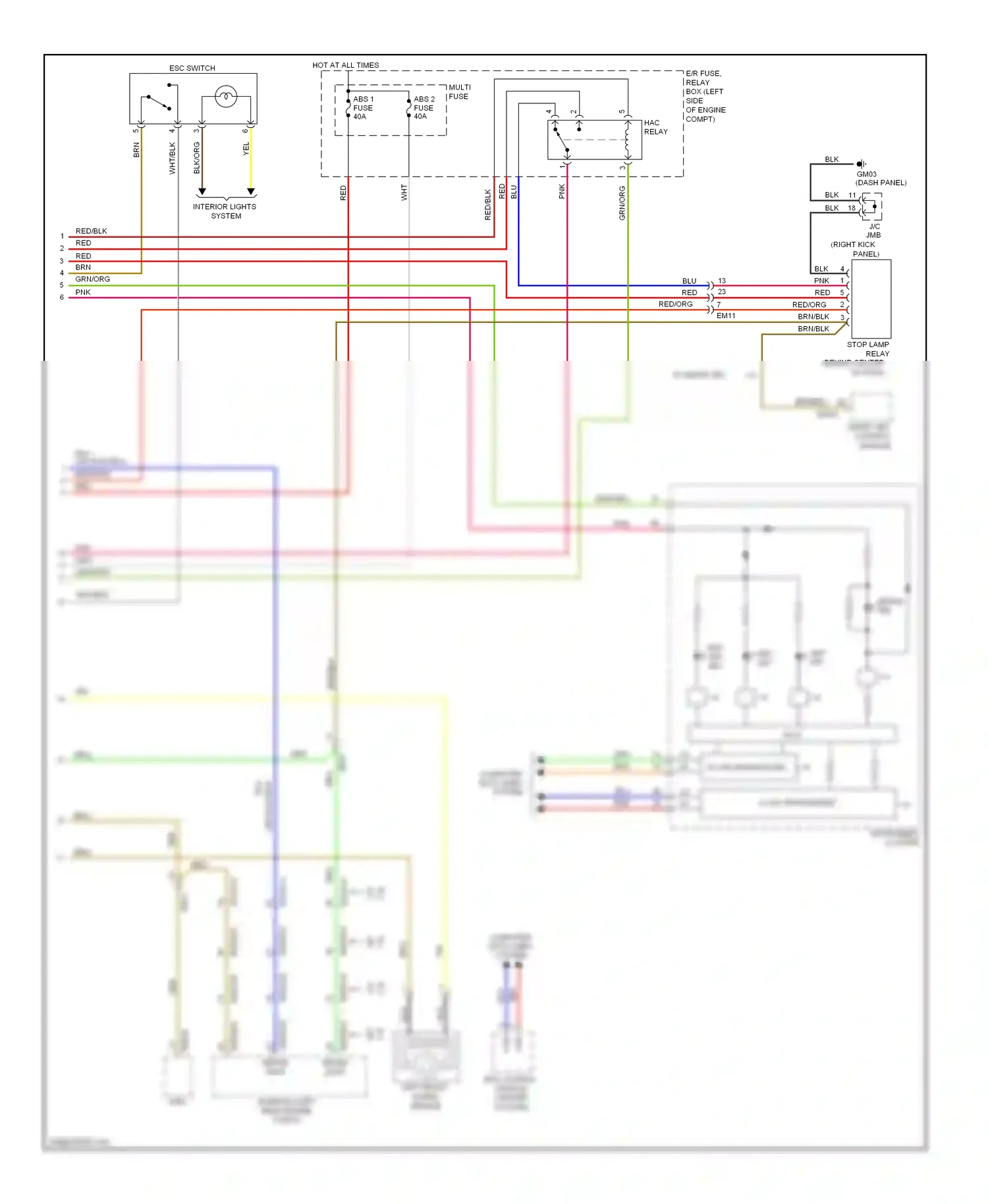 Wiring diagram blu for Kia Soul I facelift (2011-2014) (2 of 120)