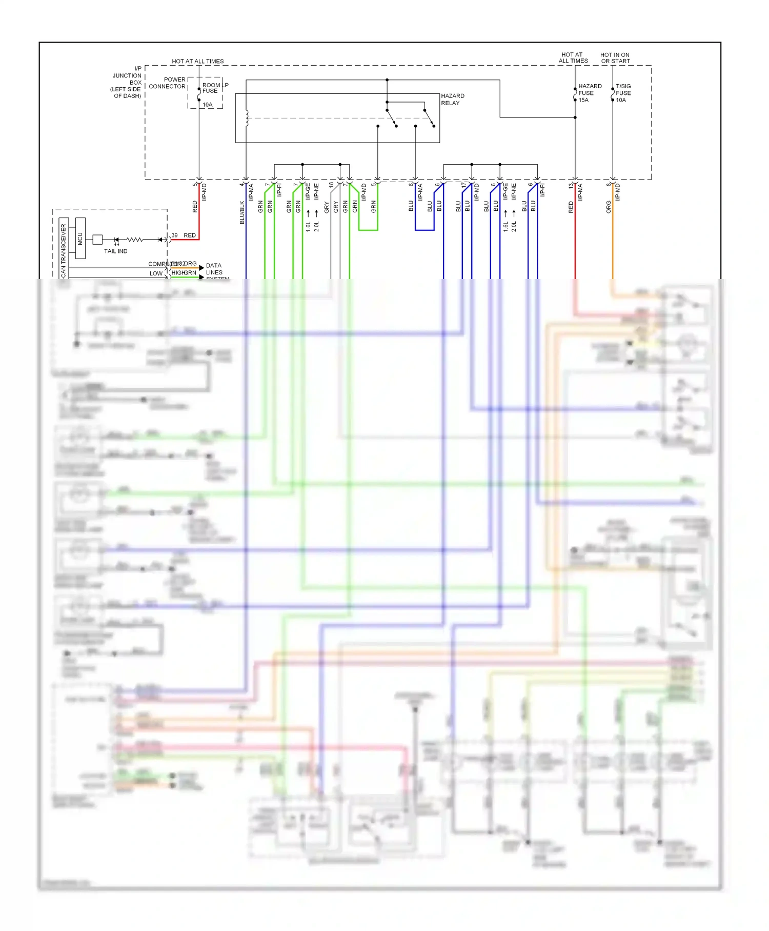 Wiring diagram blu for Kia Soul I facelift (2011-2014) (43 of 120)