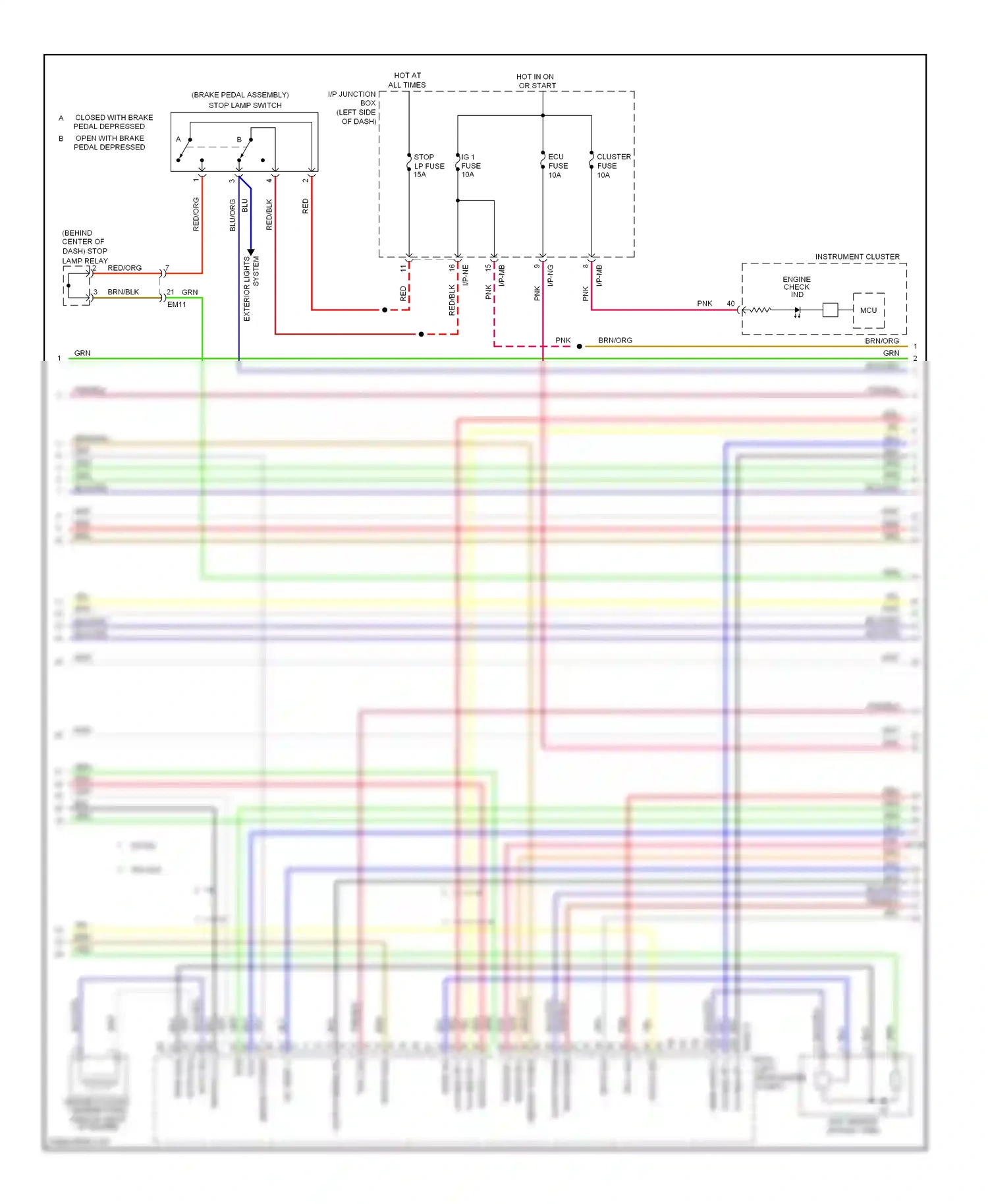 Wiring diagram blu for Kia Soul I facelift (2011-2014) (36 of 120)