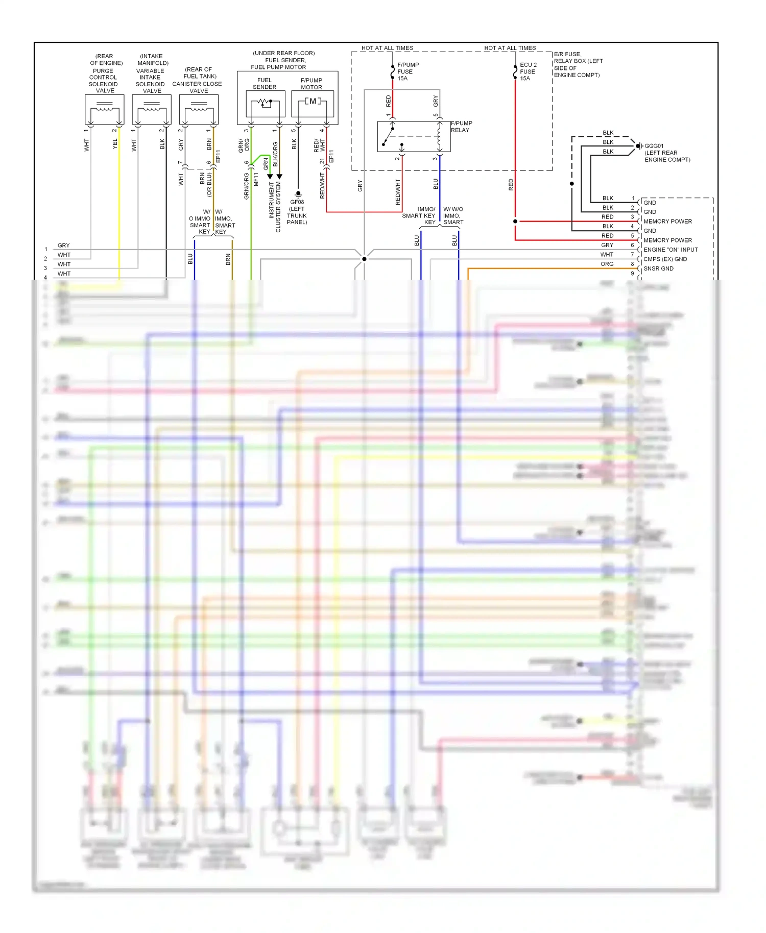 Wiring diagram blu/org for Kia Soul I facelift (2011-2014) (17 of 75)