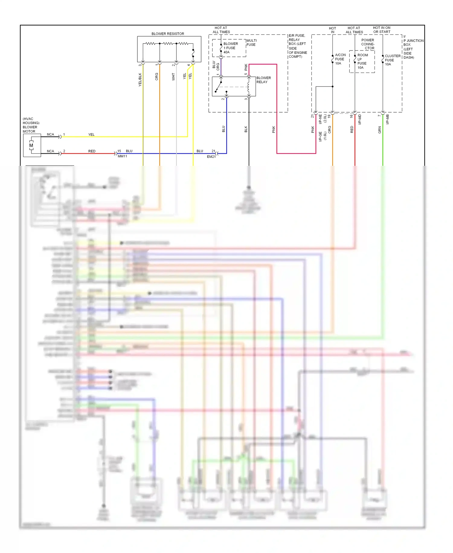 Kia Soul I facelift (2011-2014) dash panel) wiring diagram  (10 of 73)