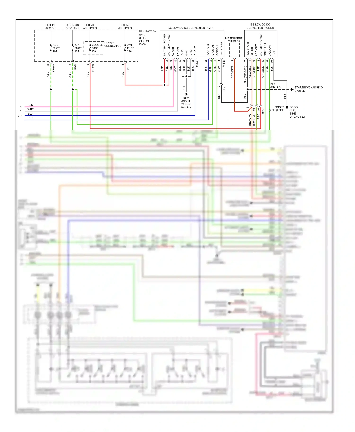 Kia Soul I facelift (2011-2014) dash panel) wiring diagram  (56 of 73)