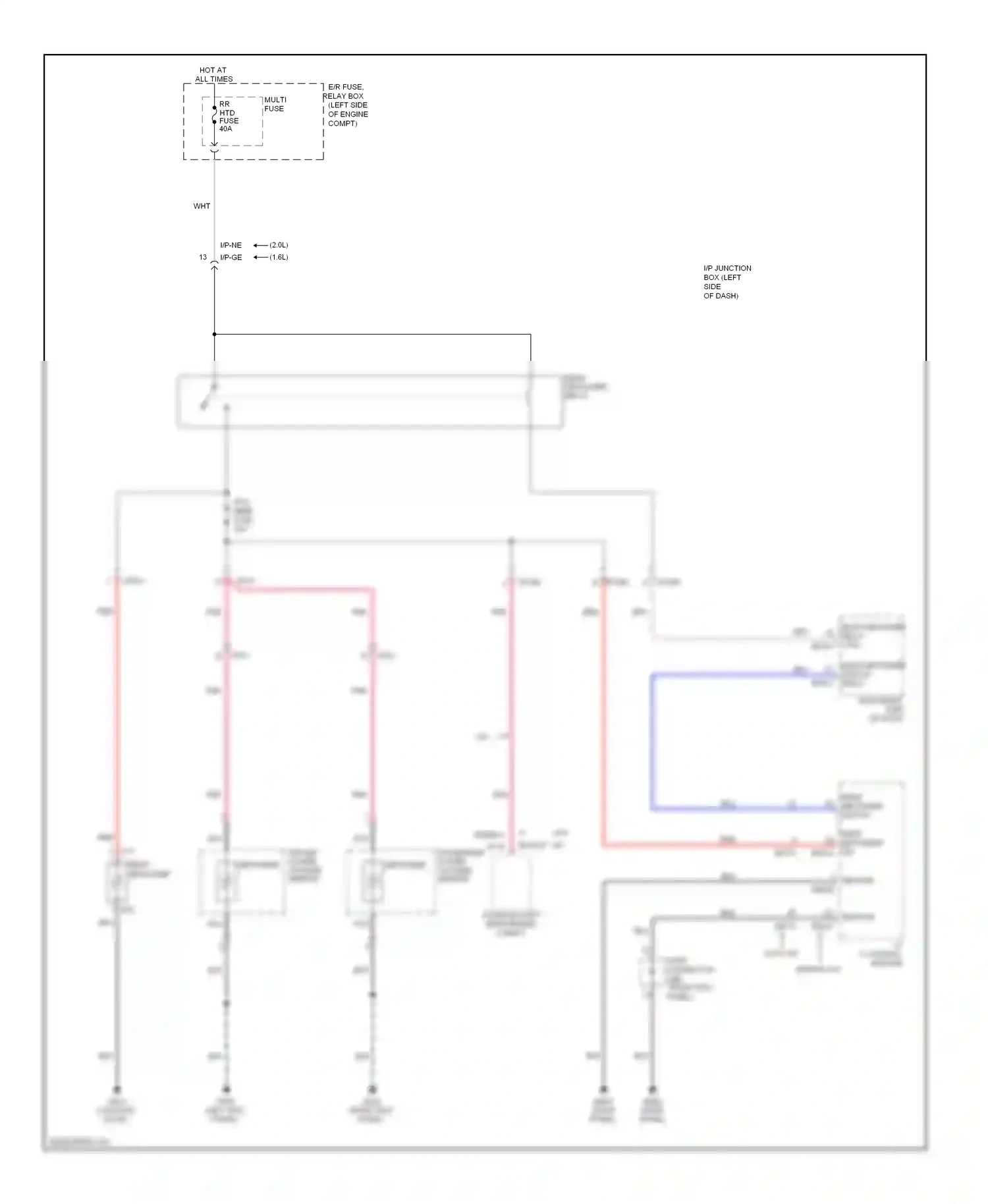 Kia Soul I facelift (2011-2014) dash panel) wiring diagram  (6 of 73)