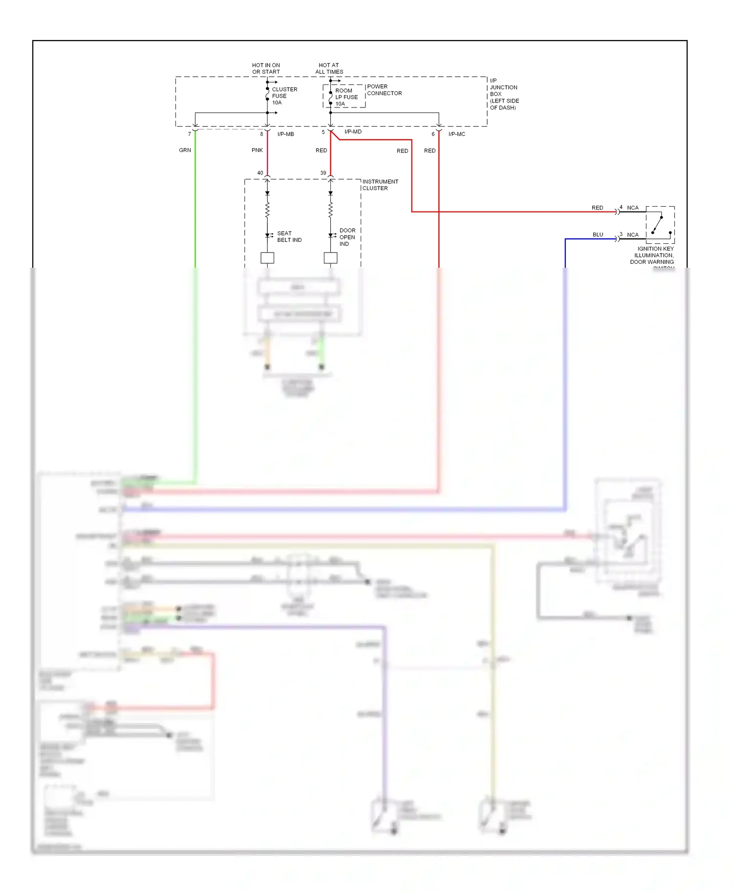 Kia Soul I facelift (2011-2014) dash panel) wiring diagram  (72 of 73)