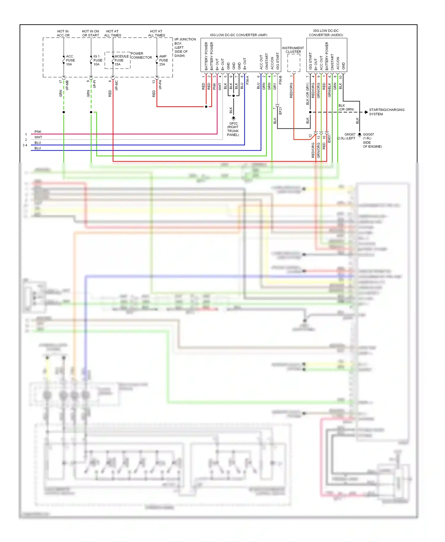 Wiring diagram feeder cable for Kia Soul I facelift (2011-2014) (9 of 20)