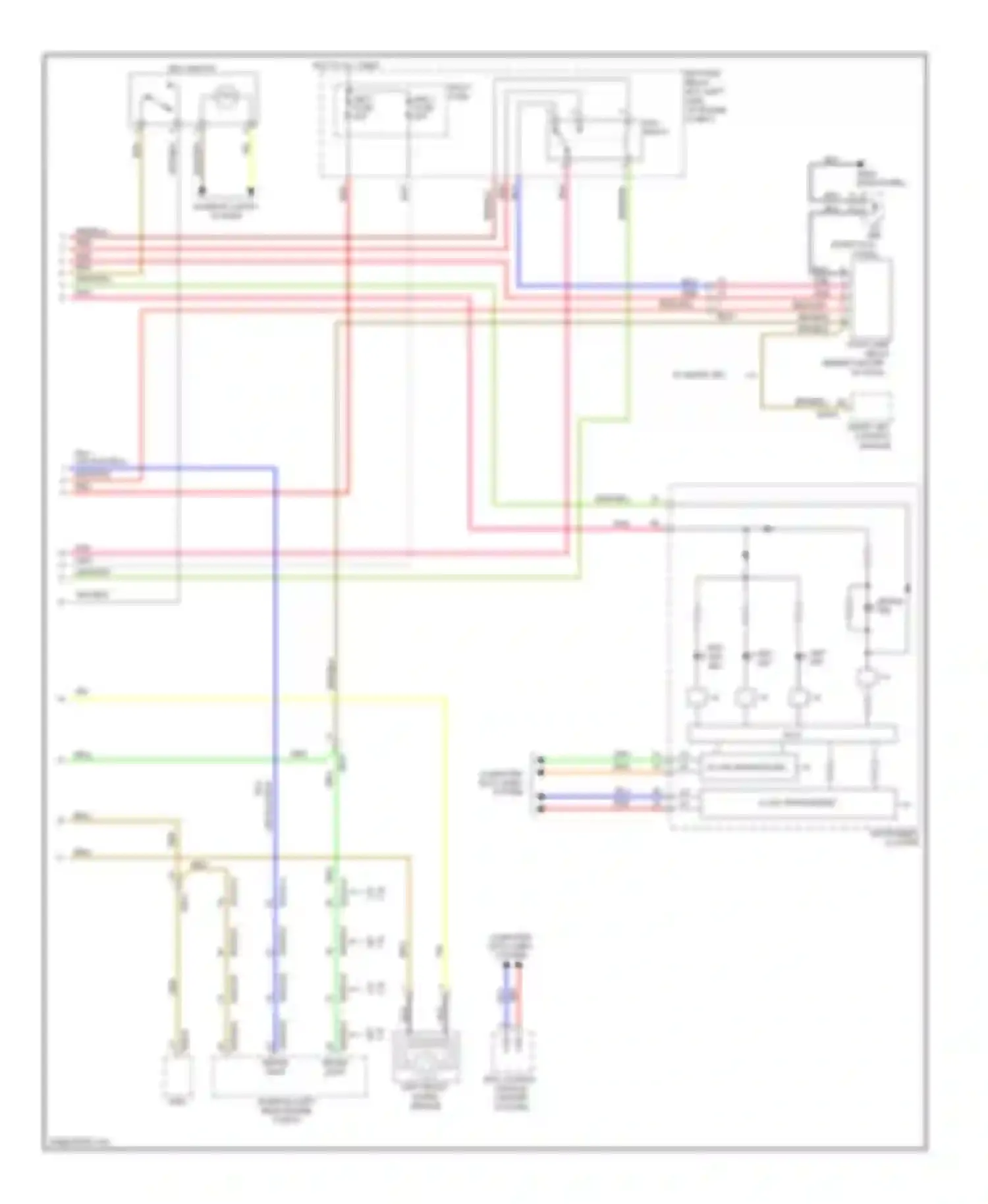 Wiring diagram instrument cluster for Kia Soul I facelift (2011-2014) (3 of 39)
