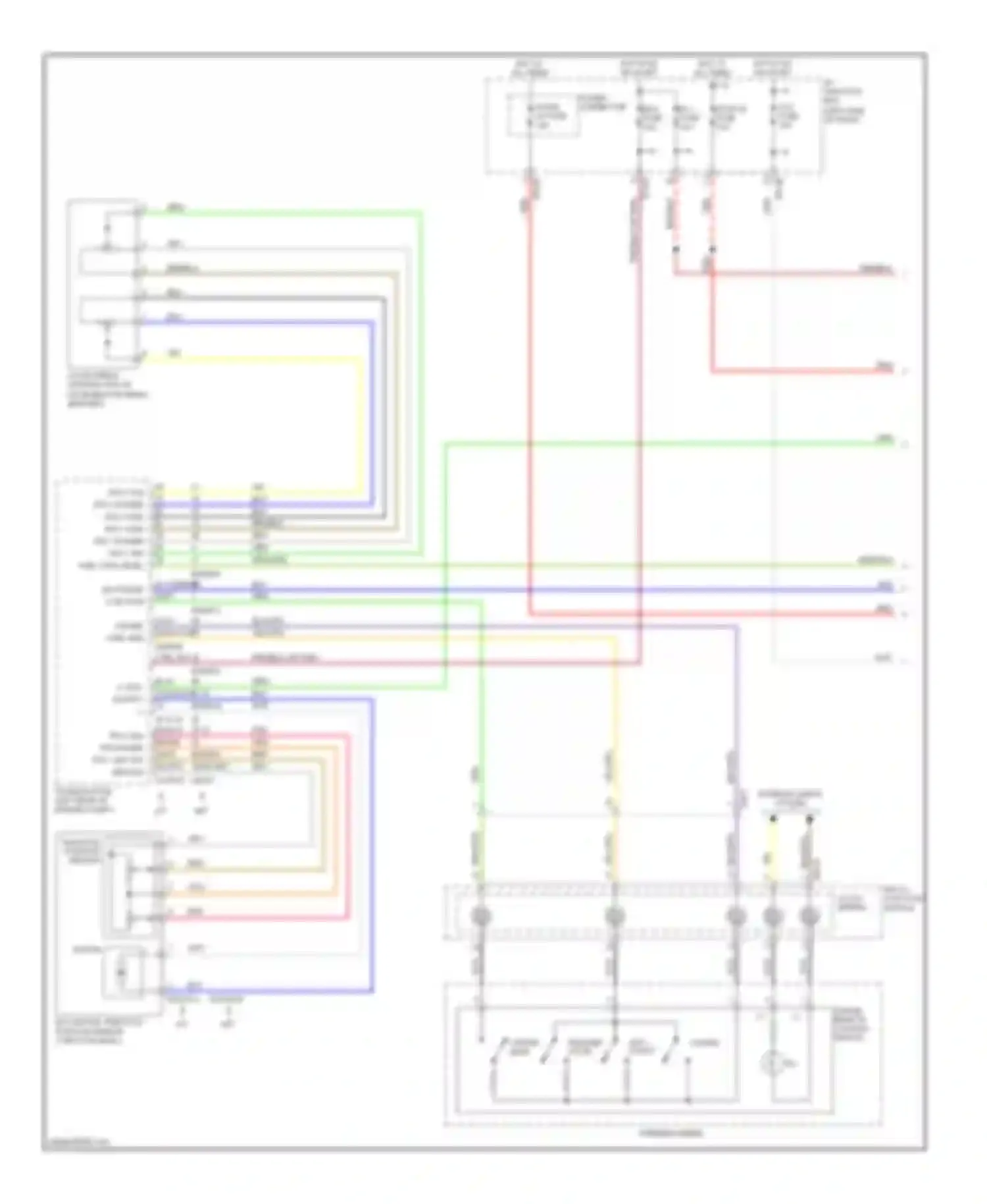 Wiring diagram multi- function for Kia Soul I facelift (2011-2014) (1 of 2)