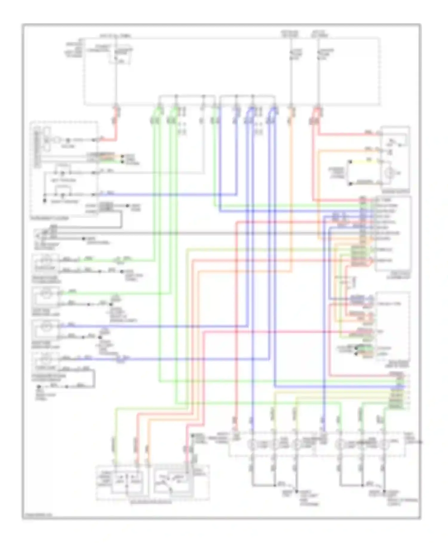 Wiring diagram one touch flasher unit for Kia Soul I facelift (2011-2014) (1 of 2)