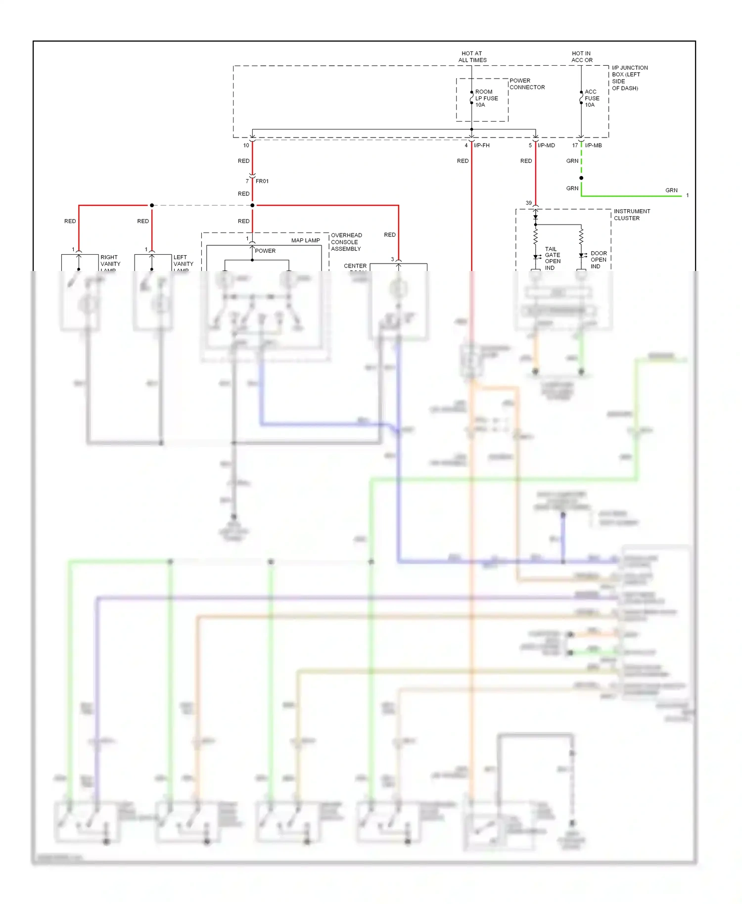 Wiring diagram red for Kia Soul I facelift (2011-2014) (52 of 129)