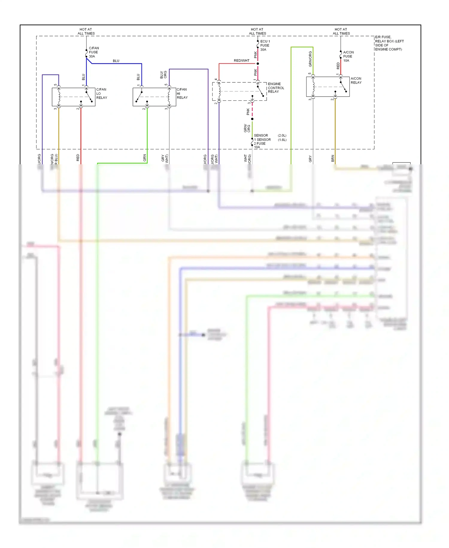 Wiring diagram red for Kia Soul I facelift (2011-2014) (4 of 129)