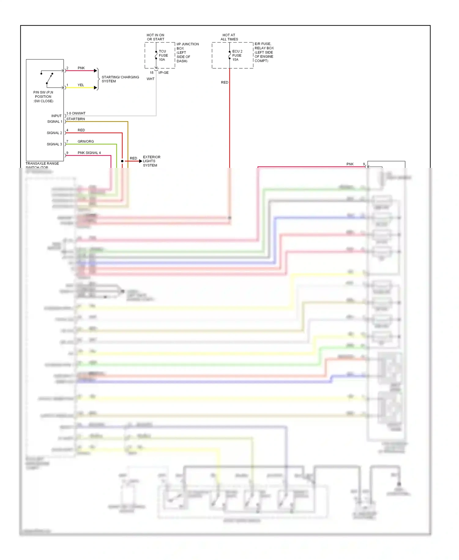 Kia Soul I facelift (2011-2014) starting/ charging system wiring diagram  (1 of 11)