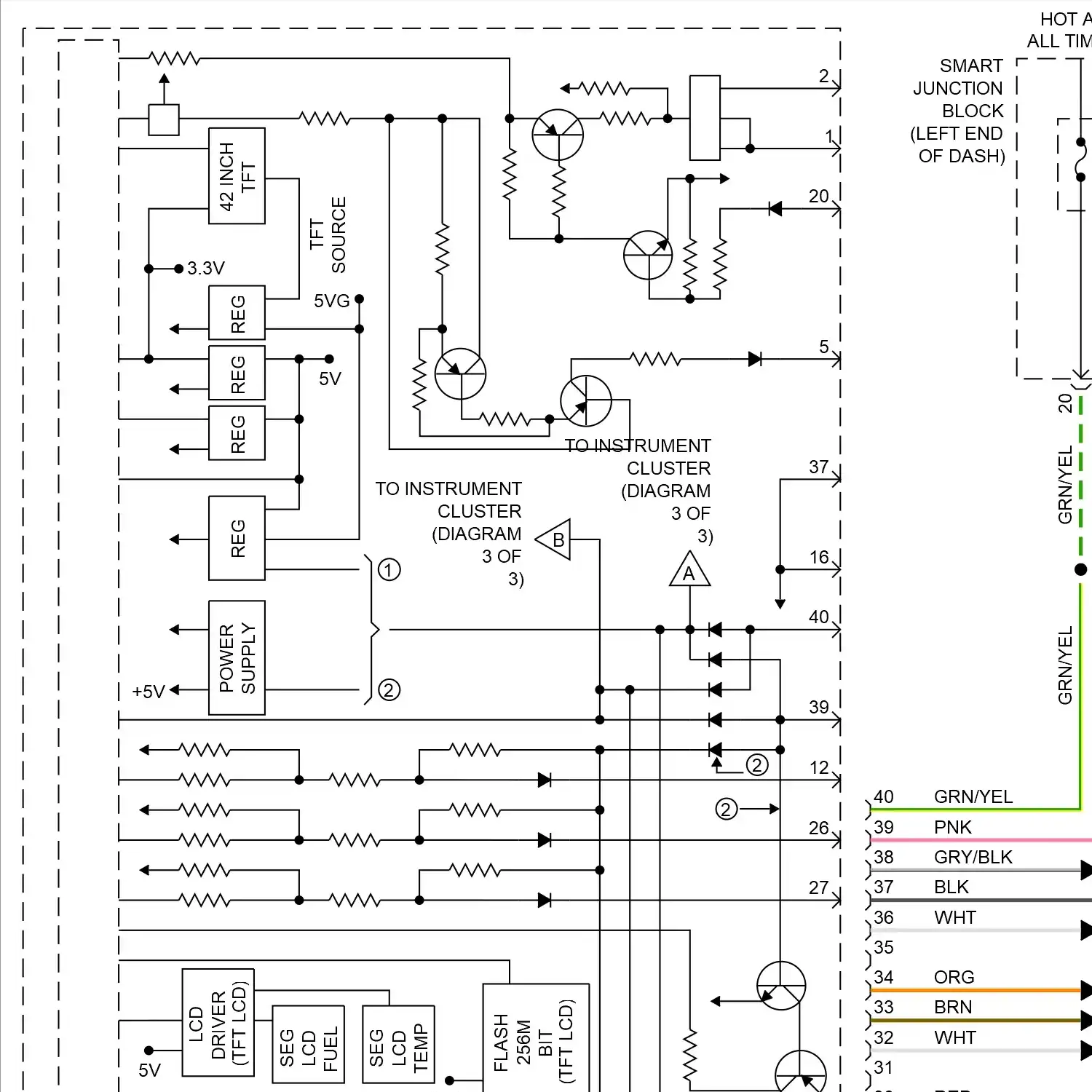 demo - Instrument cluster circuit (1 of 3) Instrument cluster circuit (1 of 3)