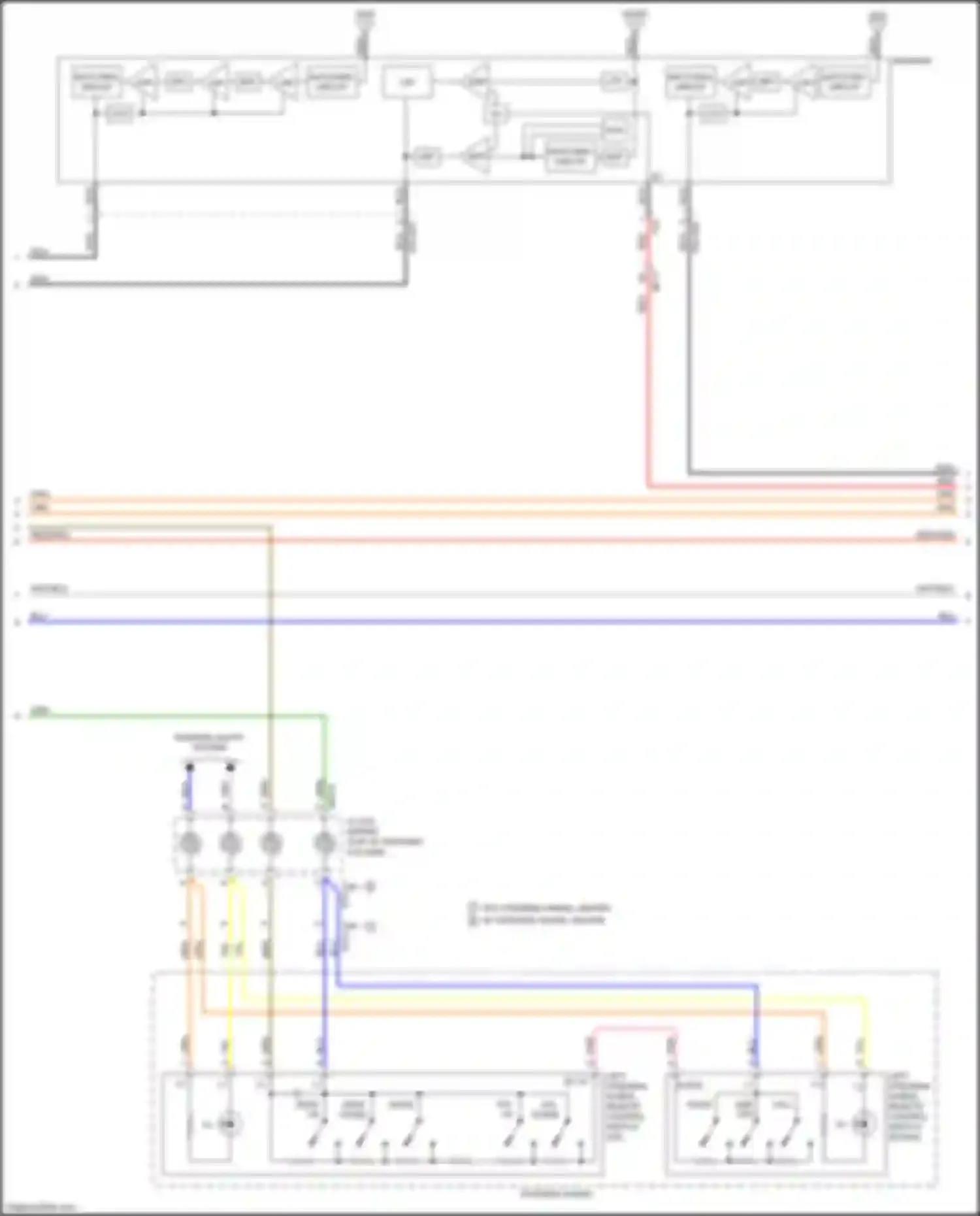 Wiring diagram b/t in audio in for Kia Soul II facelift (2016-2019) (1 of 1)