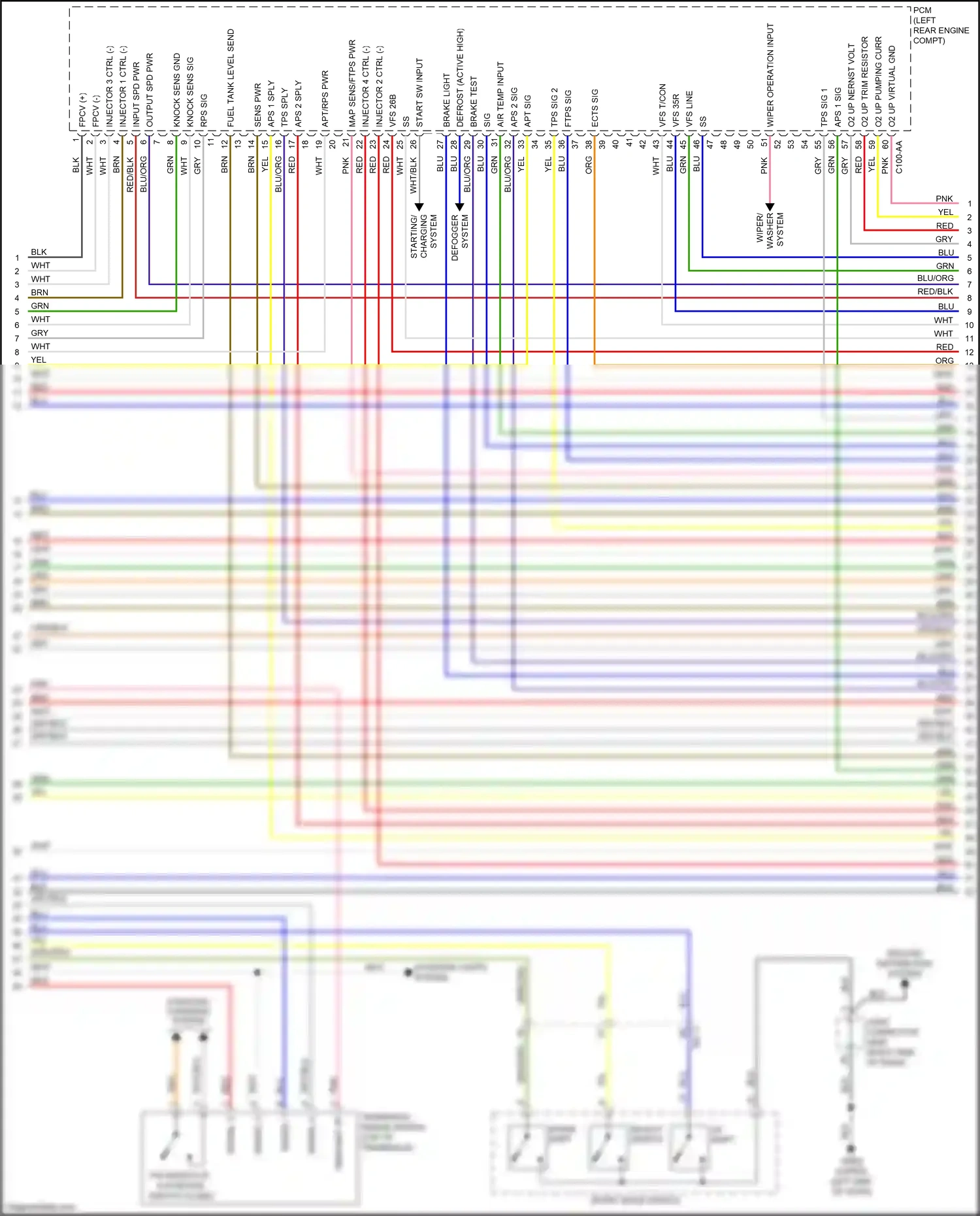 Wiring diagram down shift for Kia Soul II facelift (2016-2019) (9 of 10)